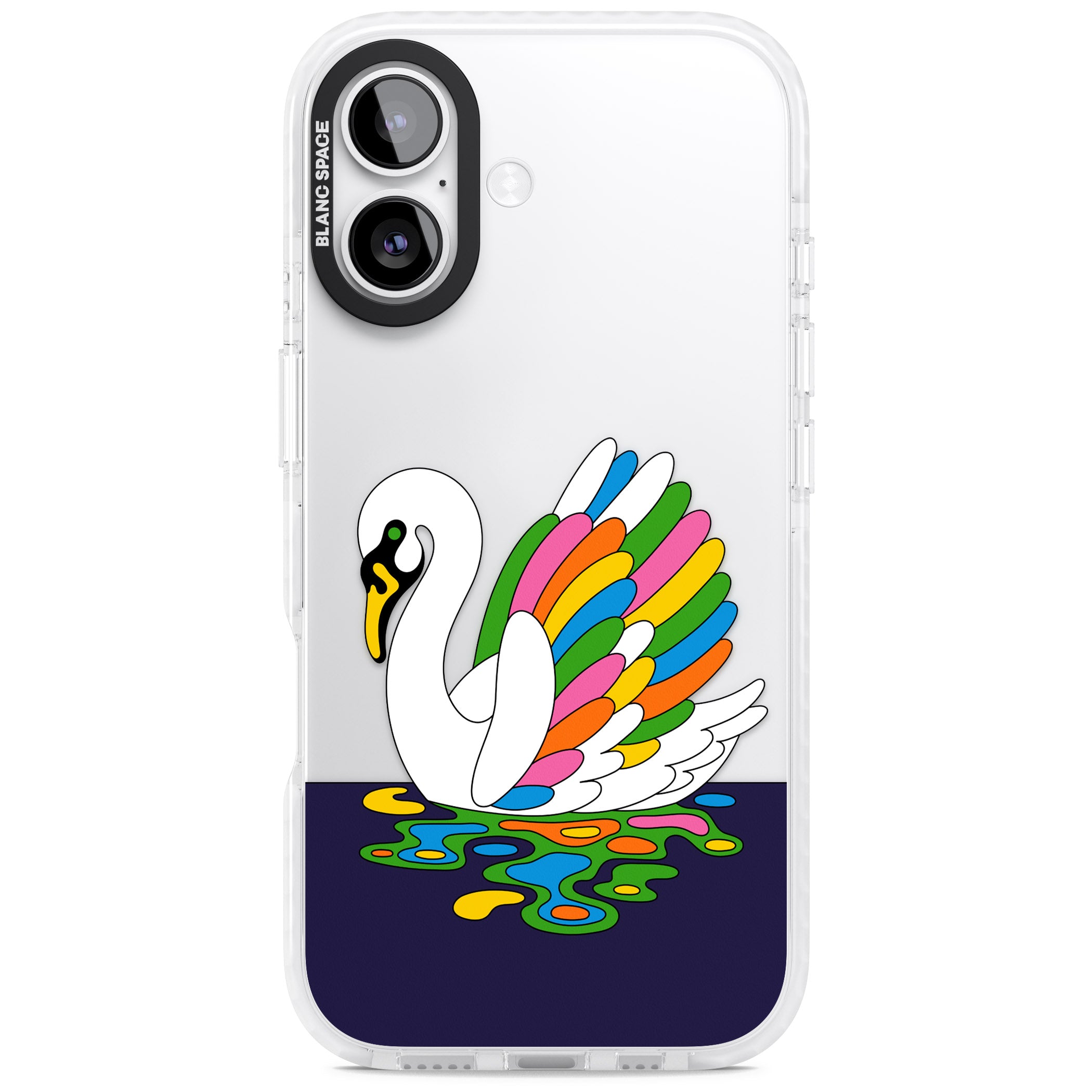 Serene Swan iPhone 17 Impact Clear Phone Case