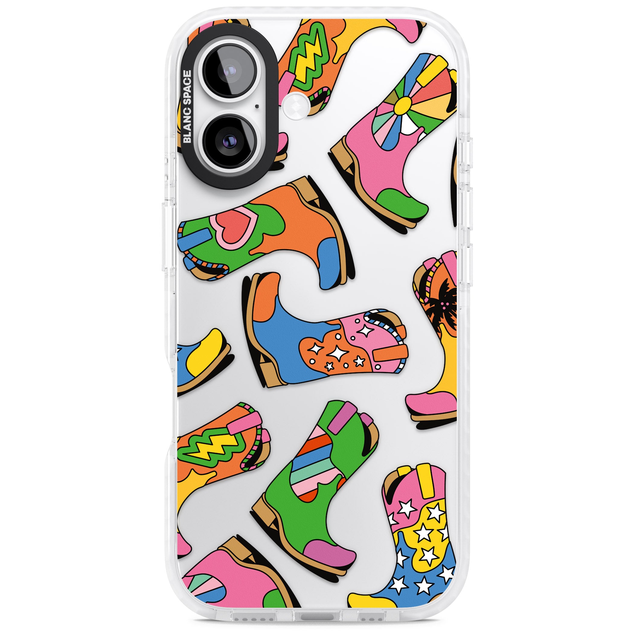 Starburst Boots iPhone 17 Impact Clear Phone Case