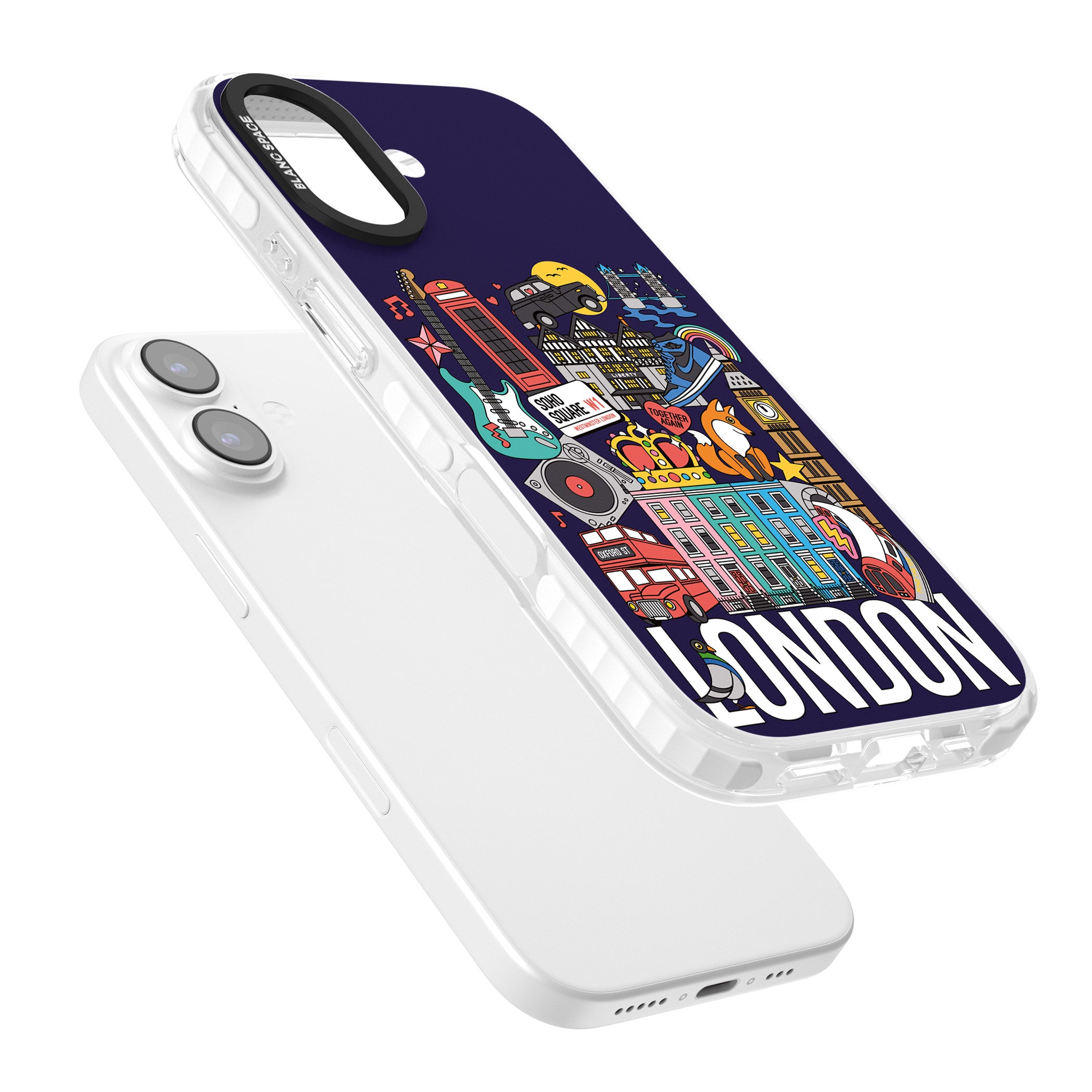 London Calling iPhone 17 Impact Clear Phone Case Colours