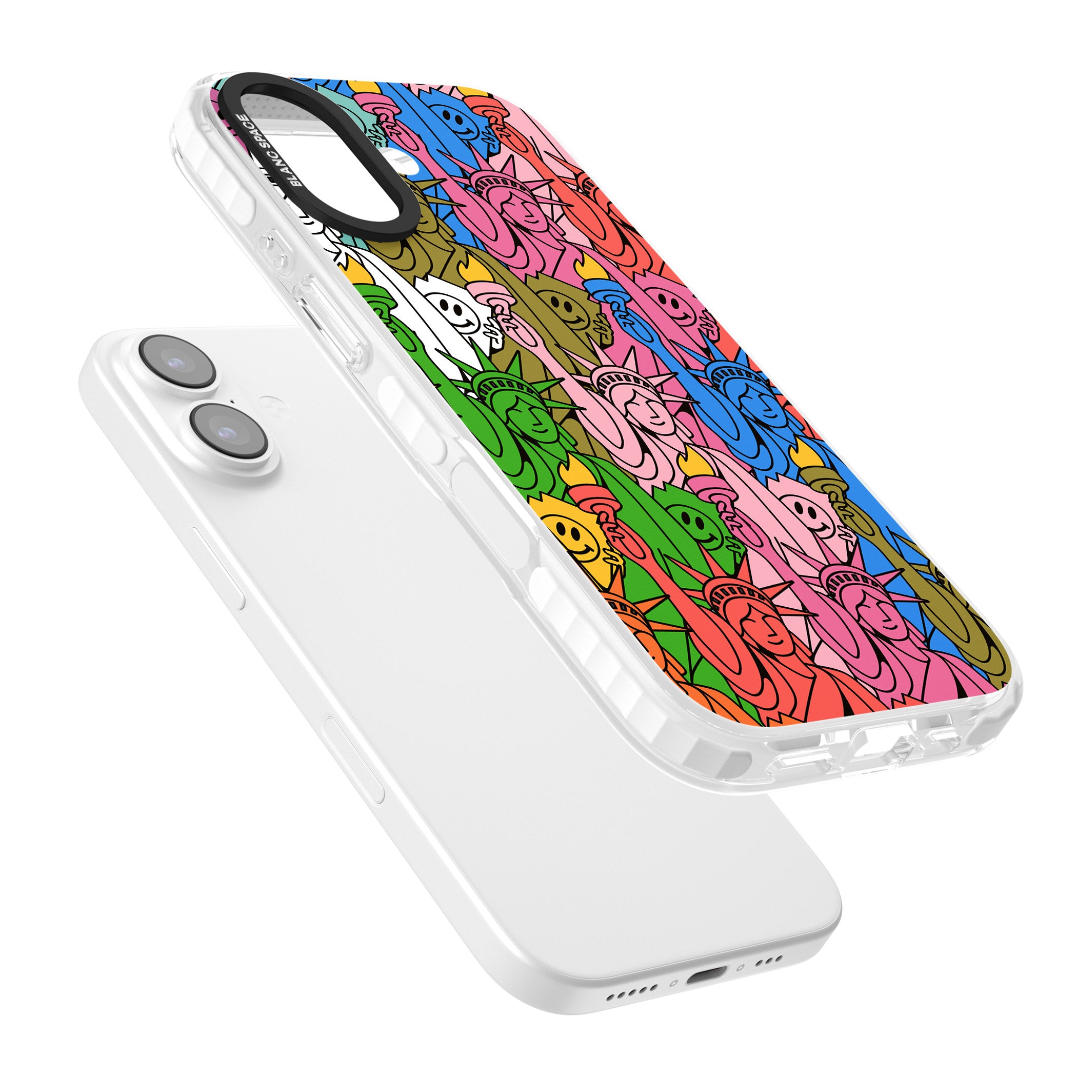 Multicolour Liberty Pattern iPhone 17 Impact Clear Phone Case Colours
