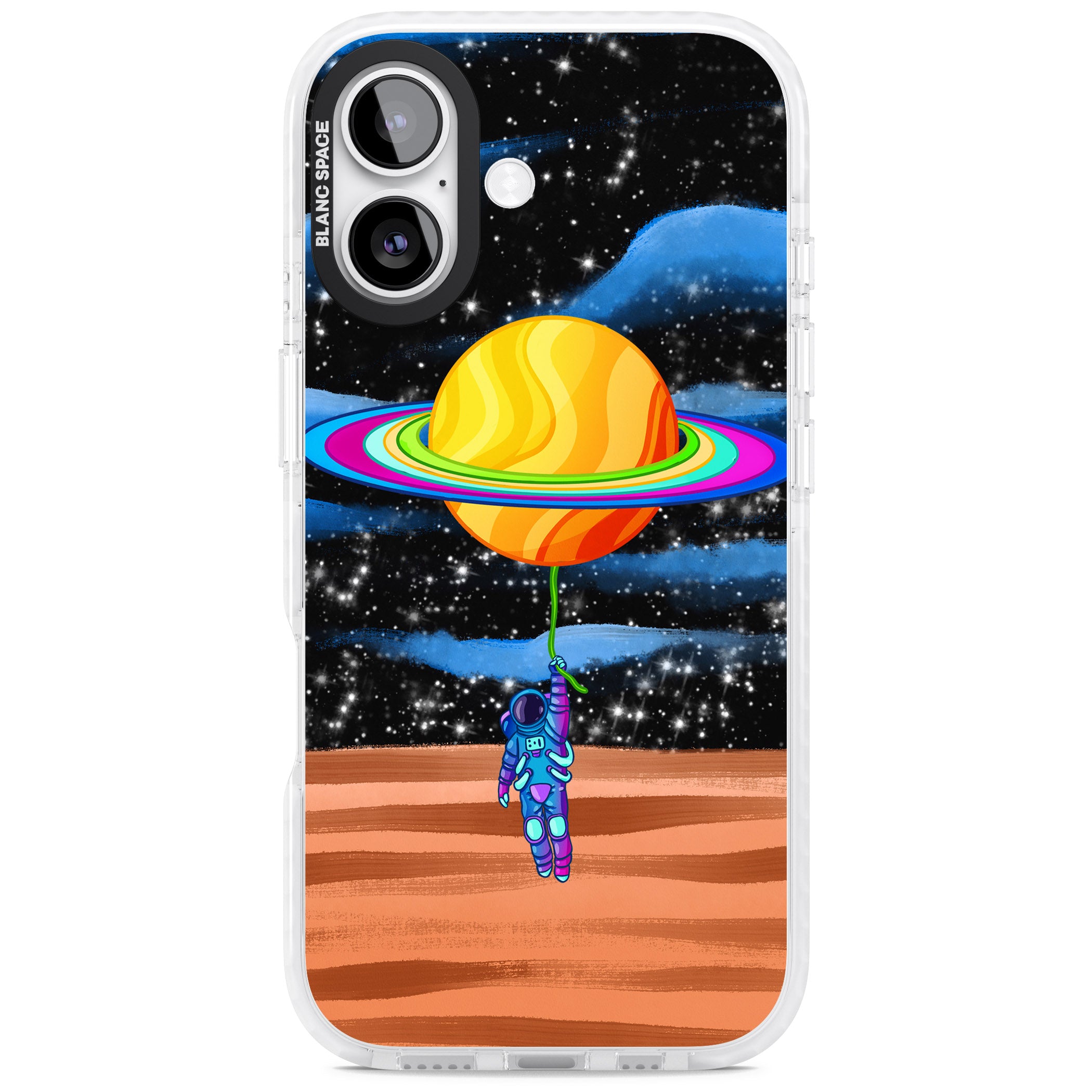 World On Helium iPhone 17 Impact Clear Phone Case