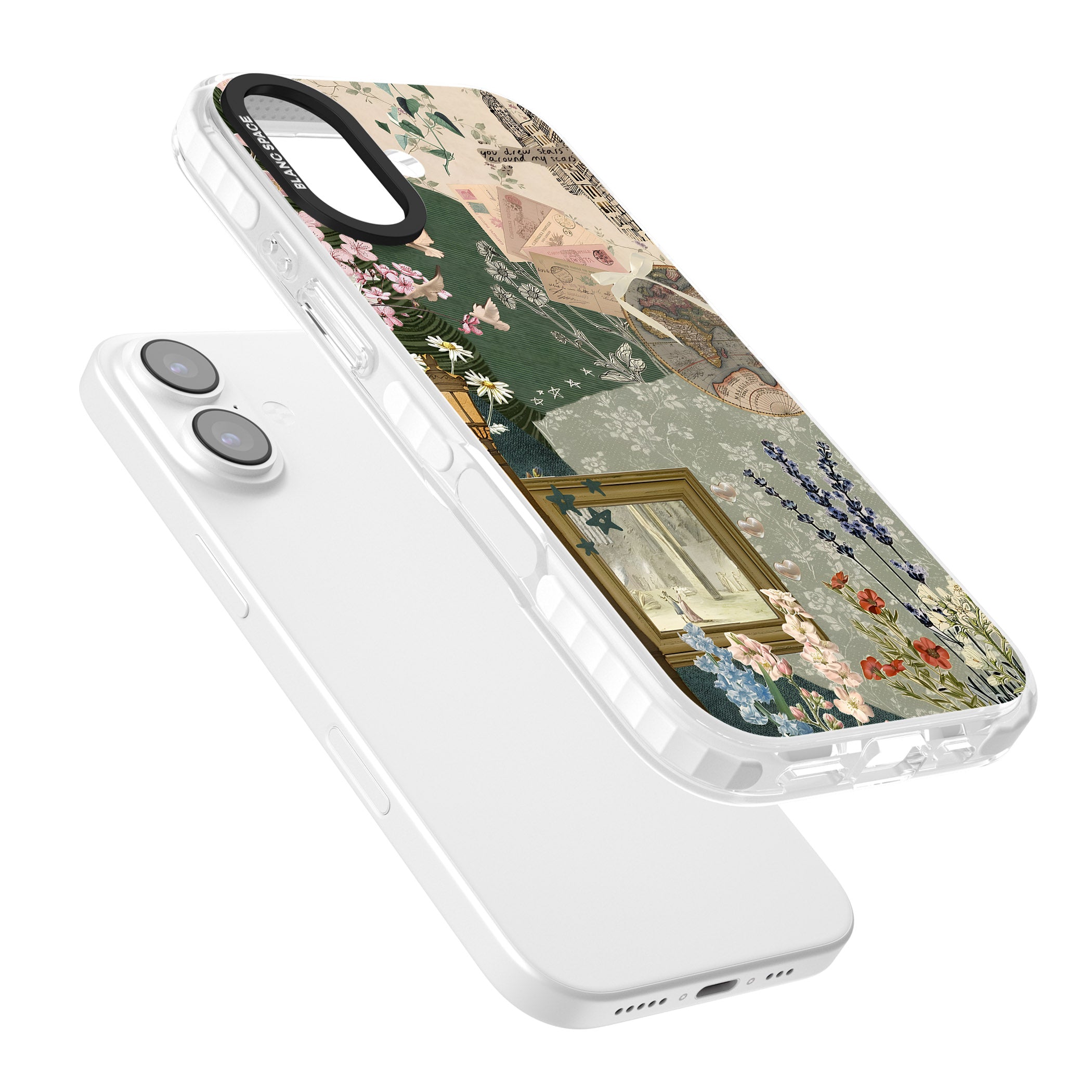 Vintage Spring Collage iPhone 17 Impact Clear Phone Case Colours