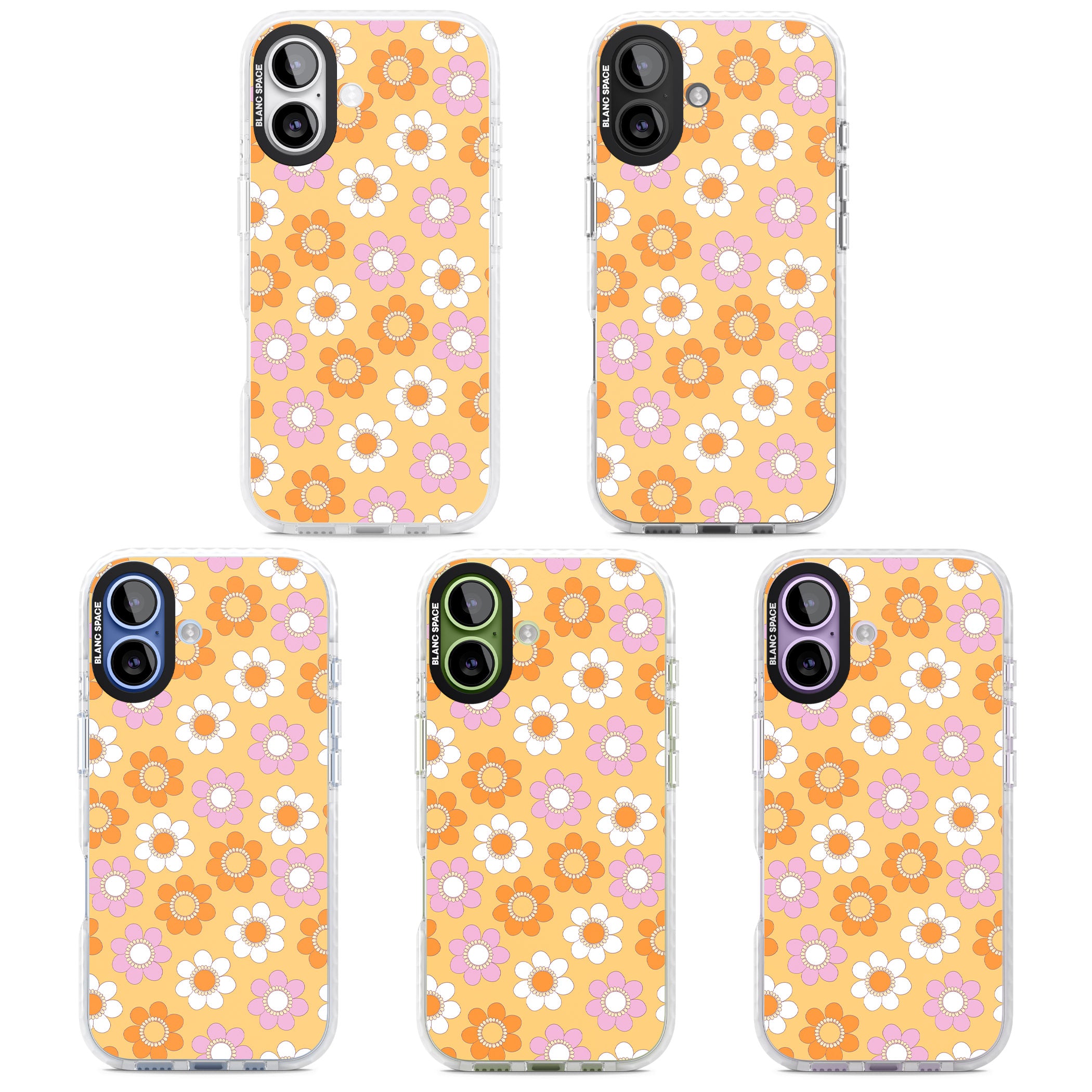 Sunny Flower Mix iPhone 17 Impact Clear Phone Case APT Impact Protection
