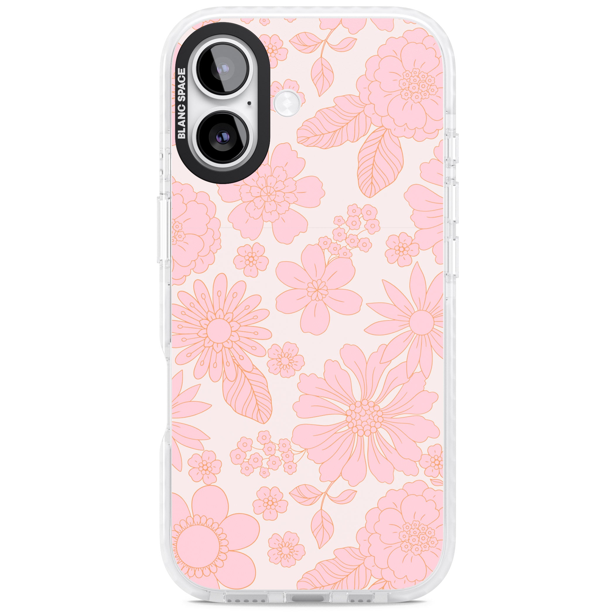 Gentle Pink Flowers iPhone 17 Impact Clear Phone Case