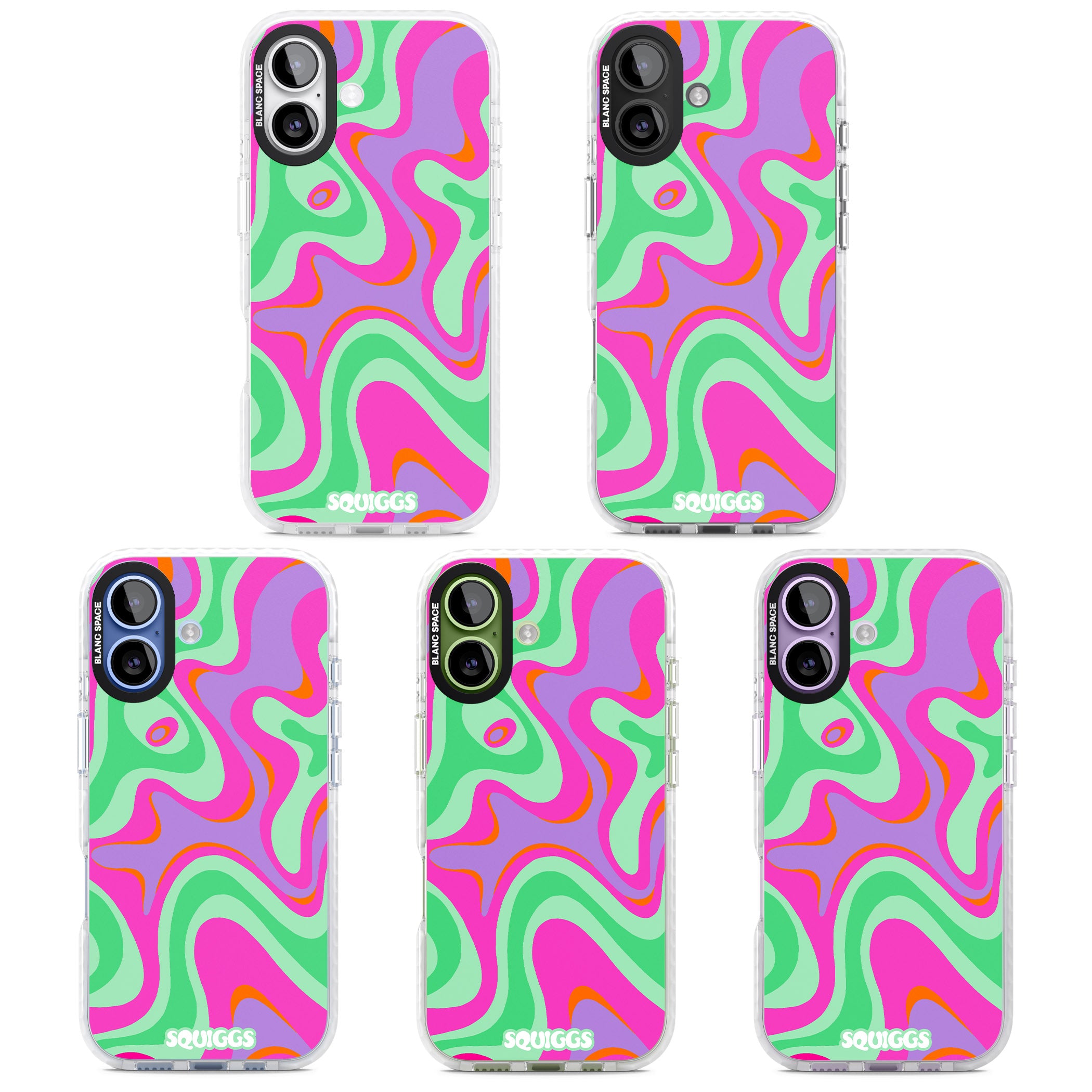 Pink Lava iPhone 17 Impact Clear Phone Case APT Impact Protection