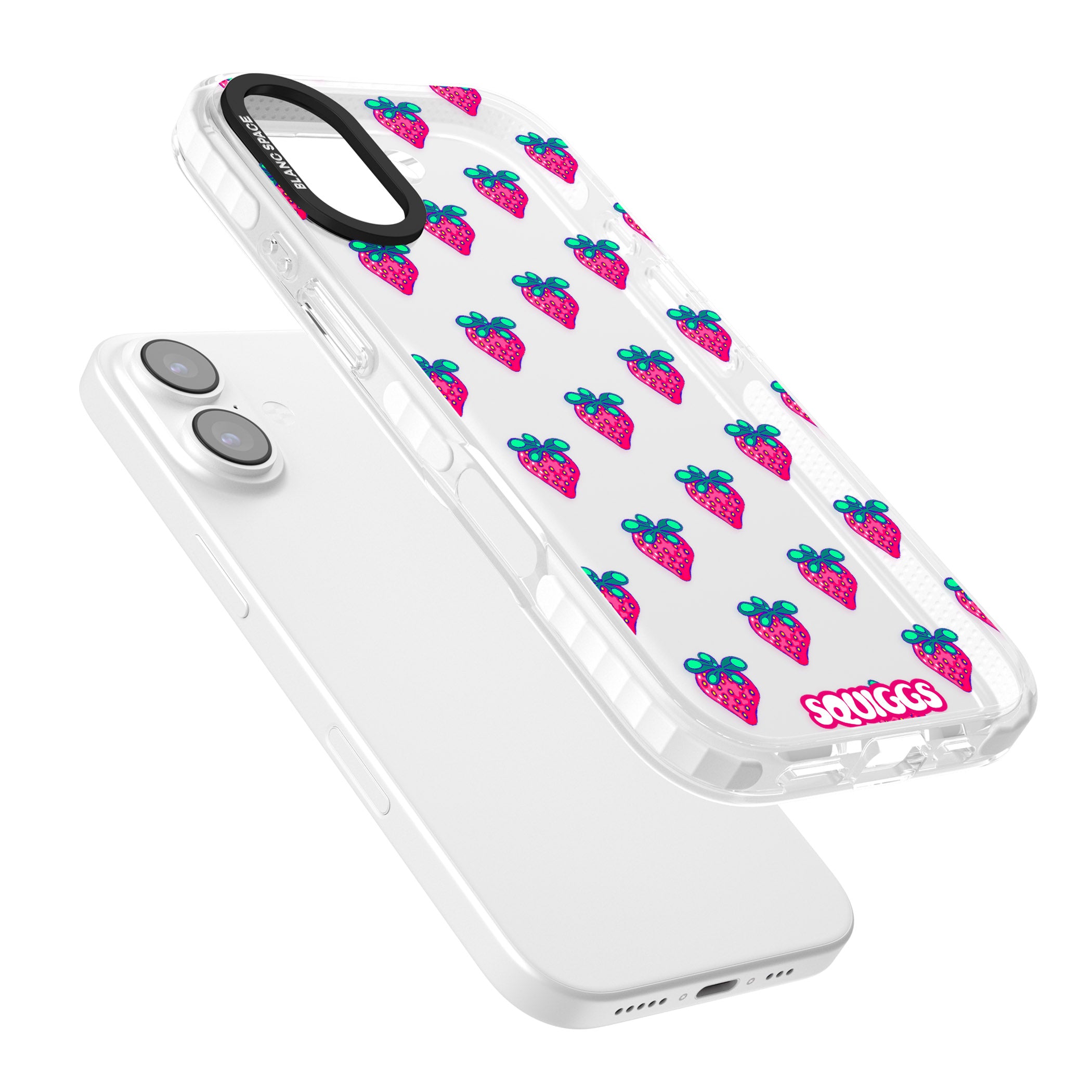 Strawberry Patch iPhone 17 Impact Clear Phone Case Colours
