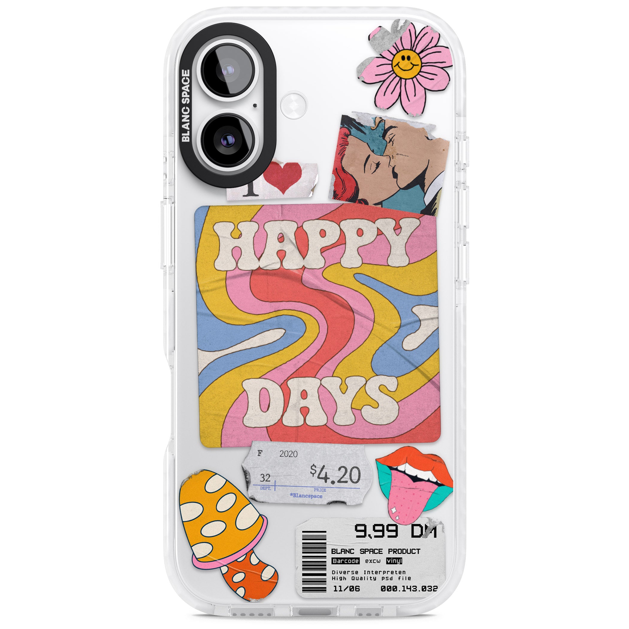 Groovy Trip iPhone 17 Impact Clear Phone Case