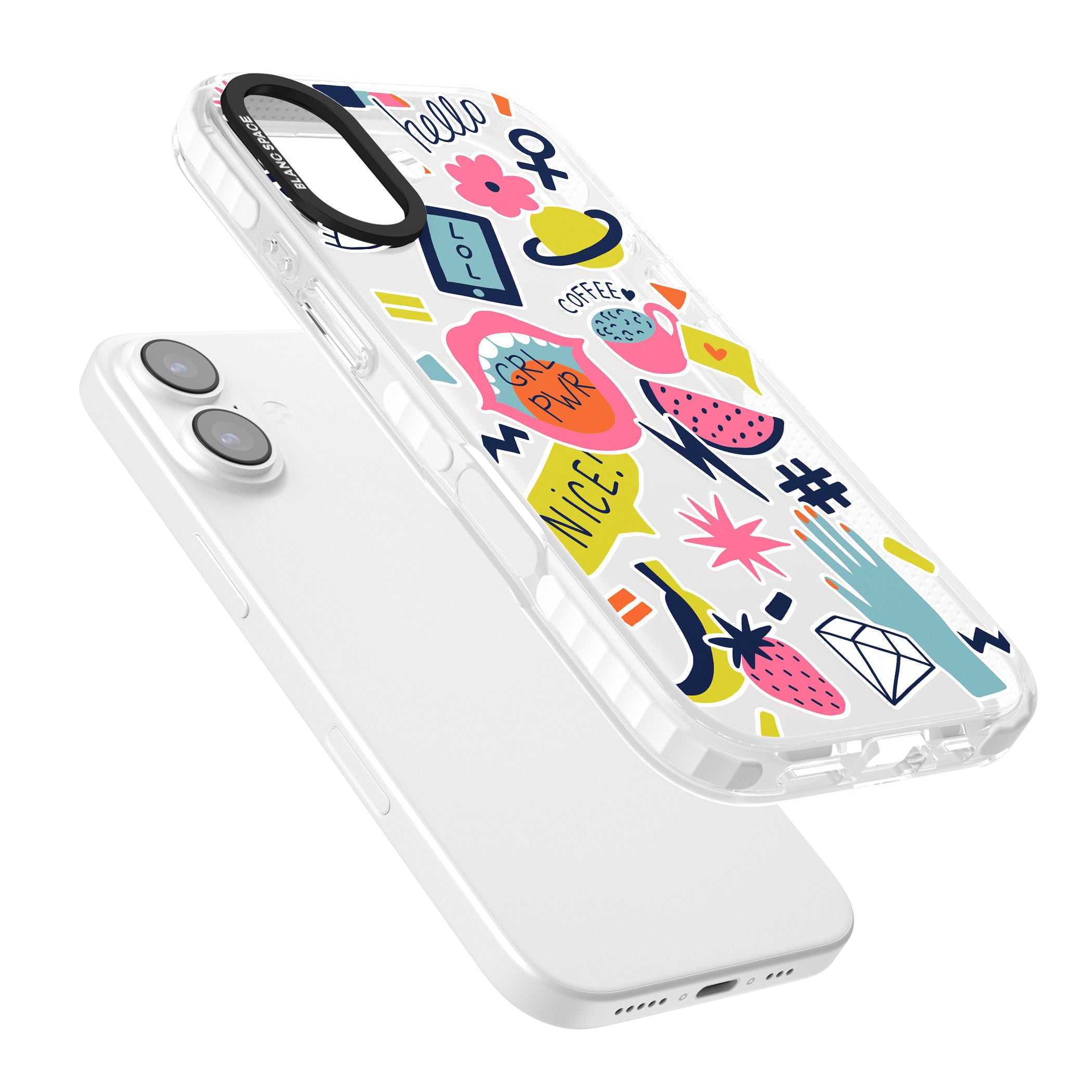 Grl Pwr iPhone 17 Impact Clear Phone Case Colours