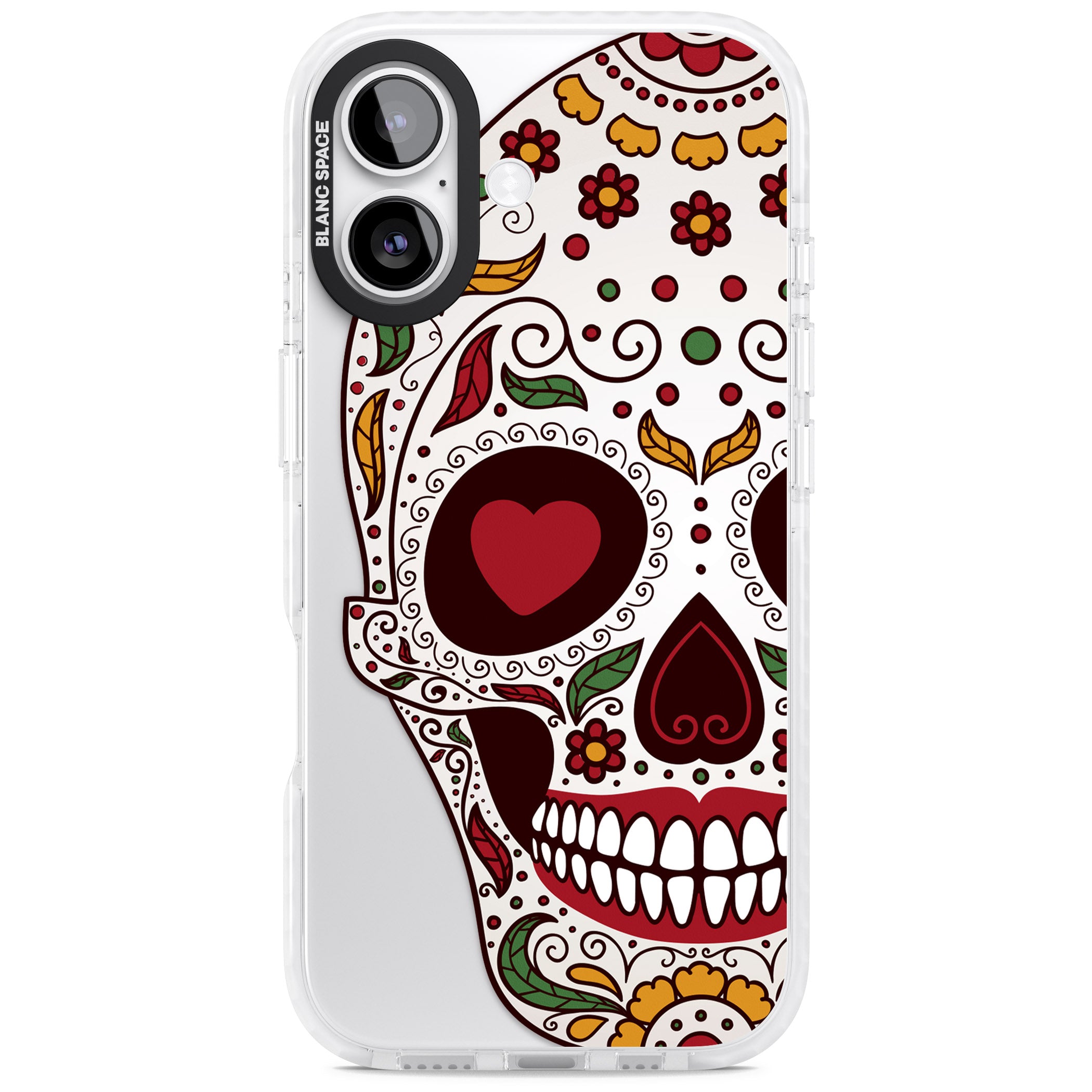 Autumn Sugar Skull iPhone 17 Impact Clear Phone Case