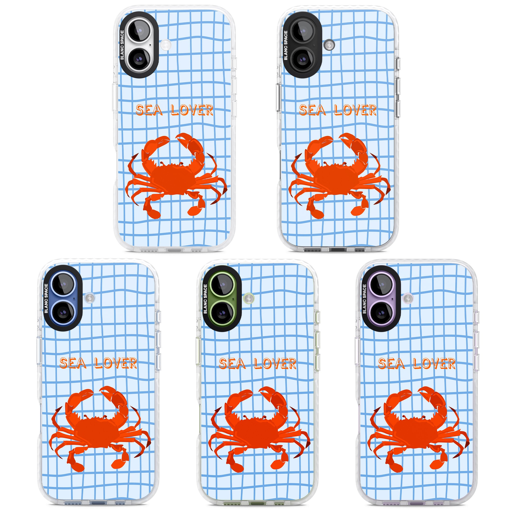 Sea Lover iPhone 17 Impact Clear Phone Case APT Impact Protection