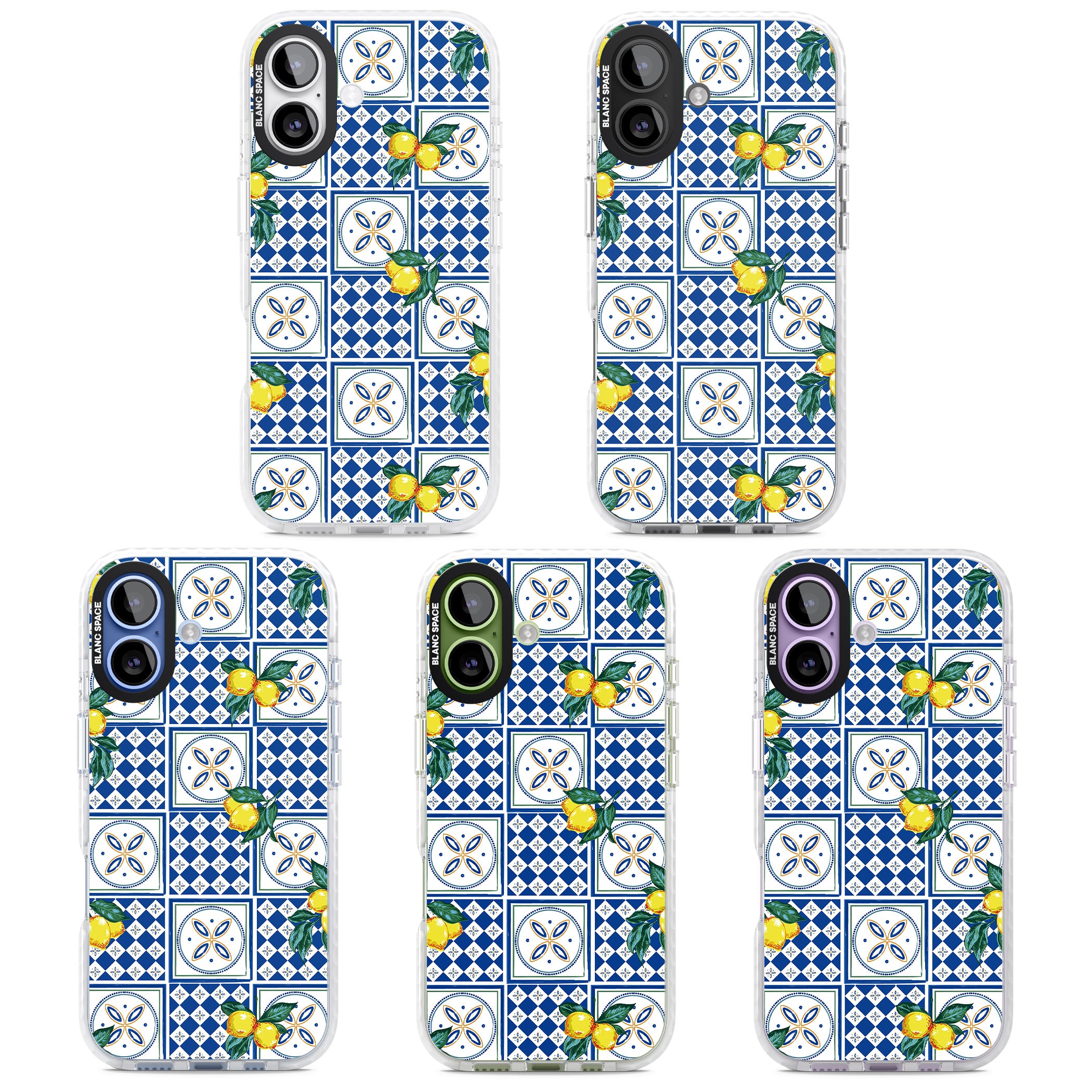 Lemon Tiles iPhone 17 Impact Clear Phone Case APT Impact Protection