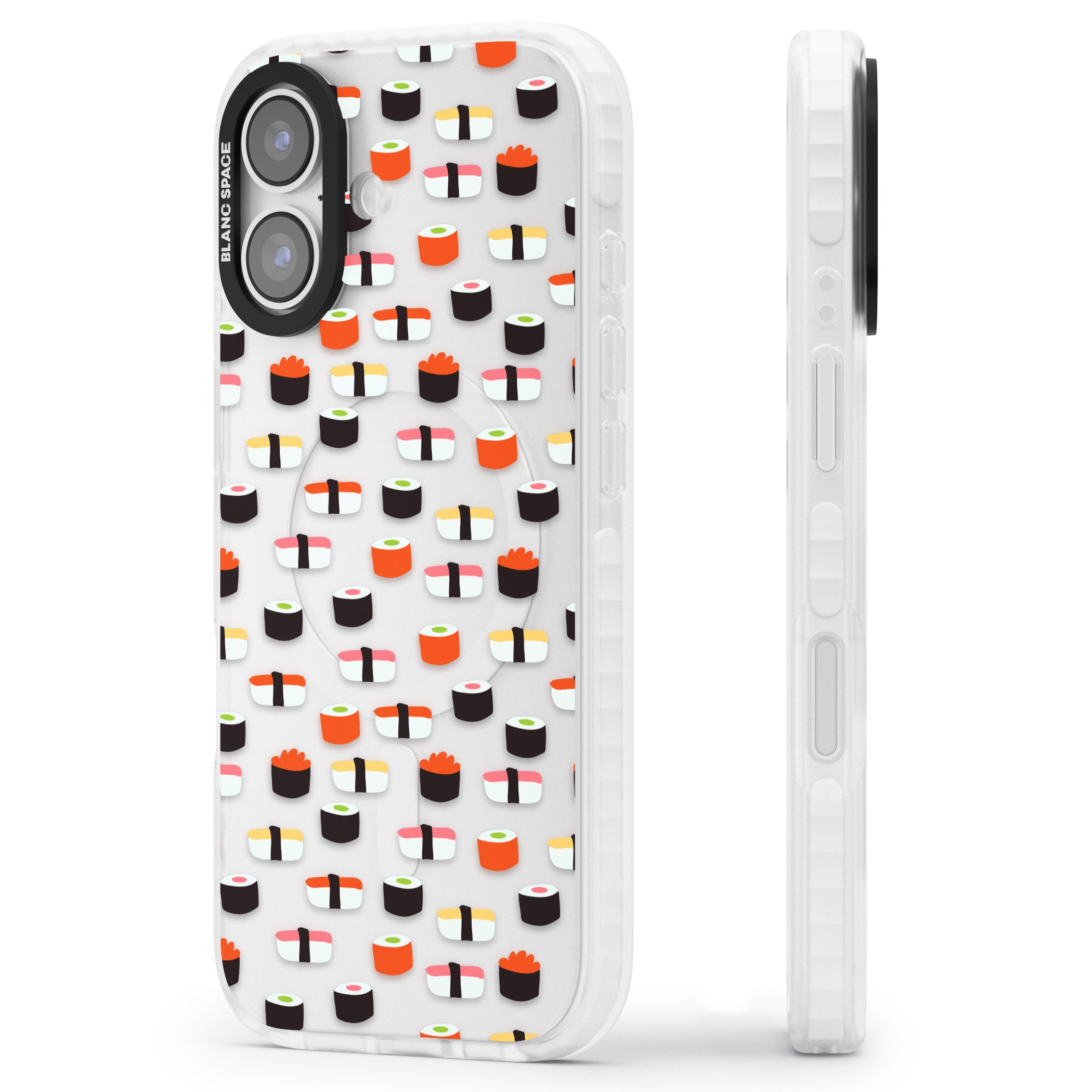 Sushi Pop iPhone 17 Impact Clear Phone Case Side Profile