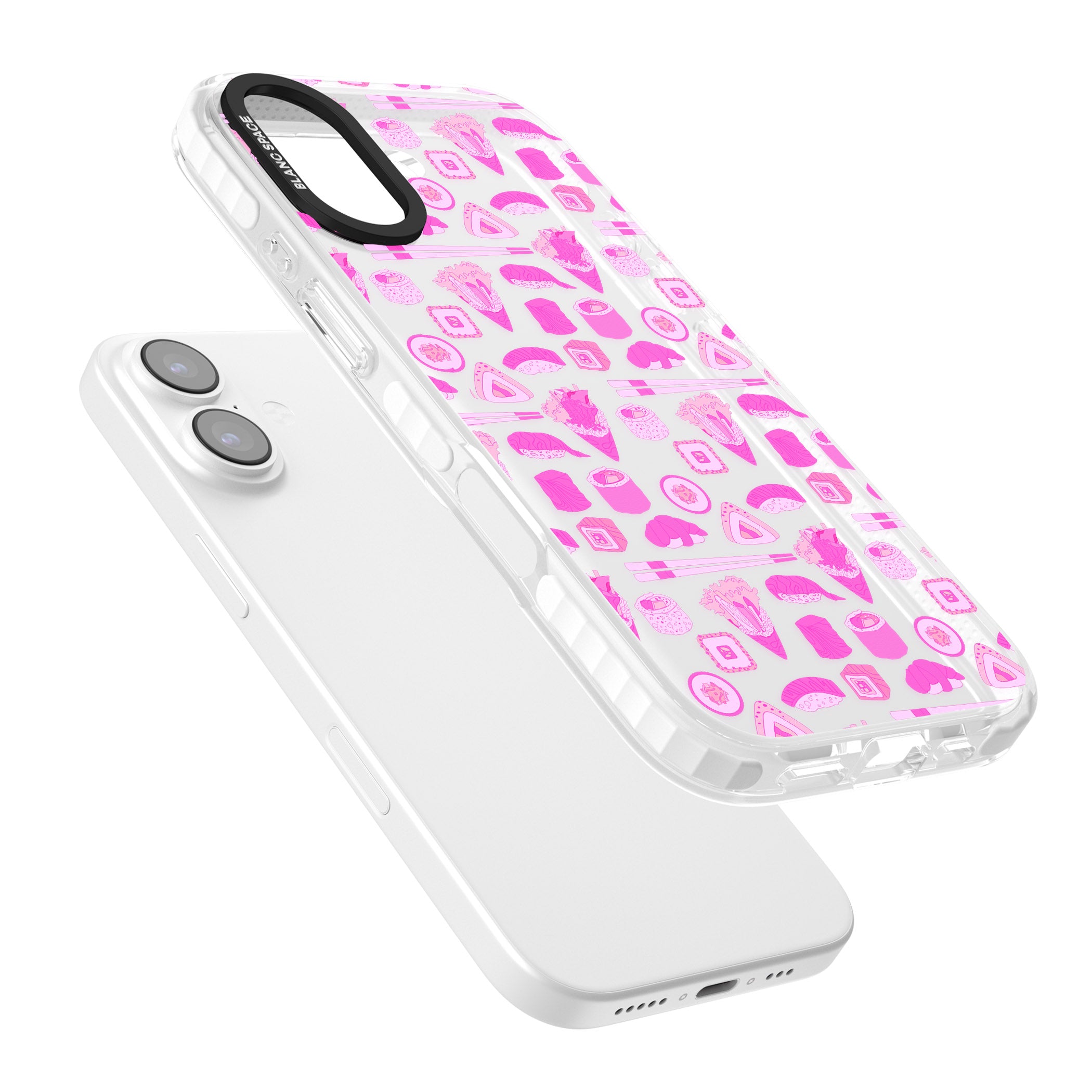 Pink Sushi Pop iPhone 17 Impact Clear Phone Case Colours