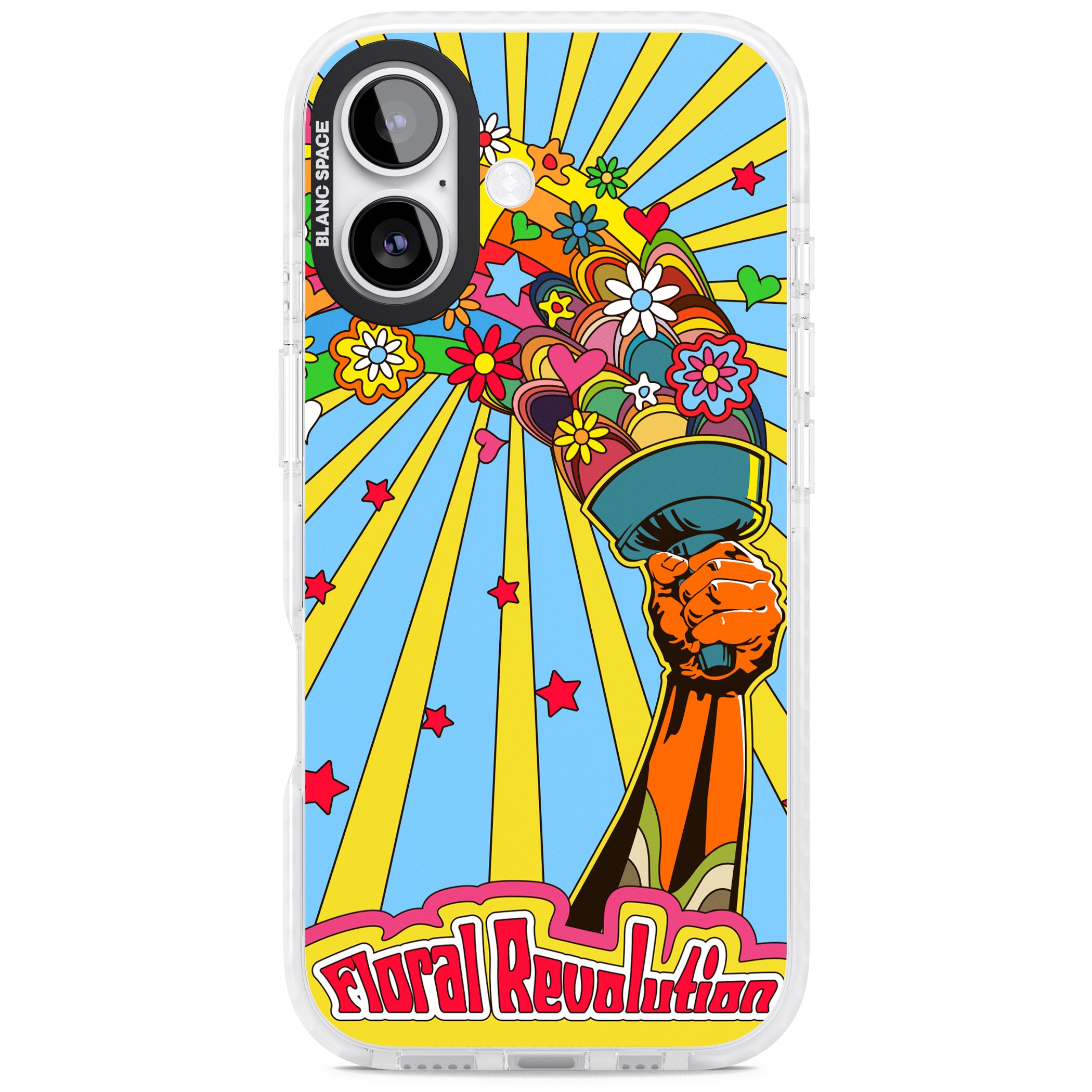 Floral Revolution iPhone 17 Impact Clear Phone Case