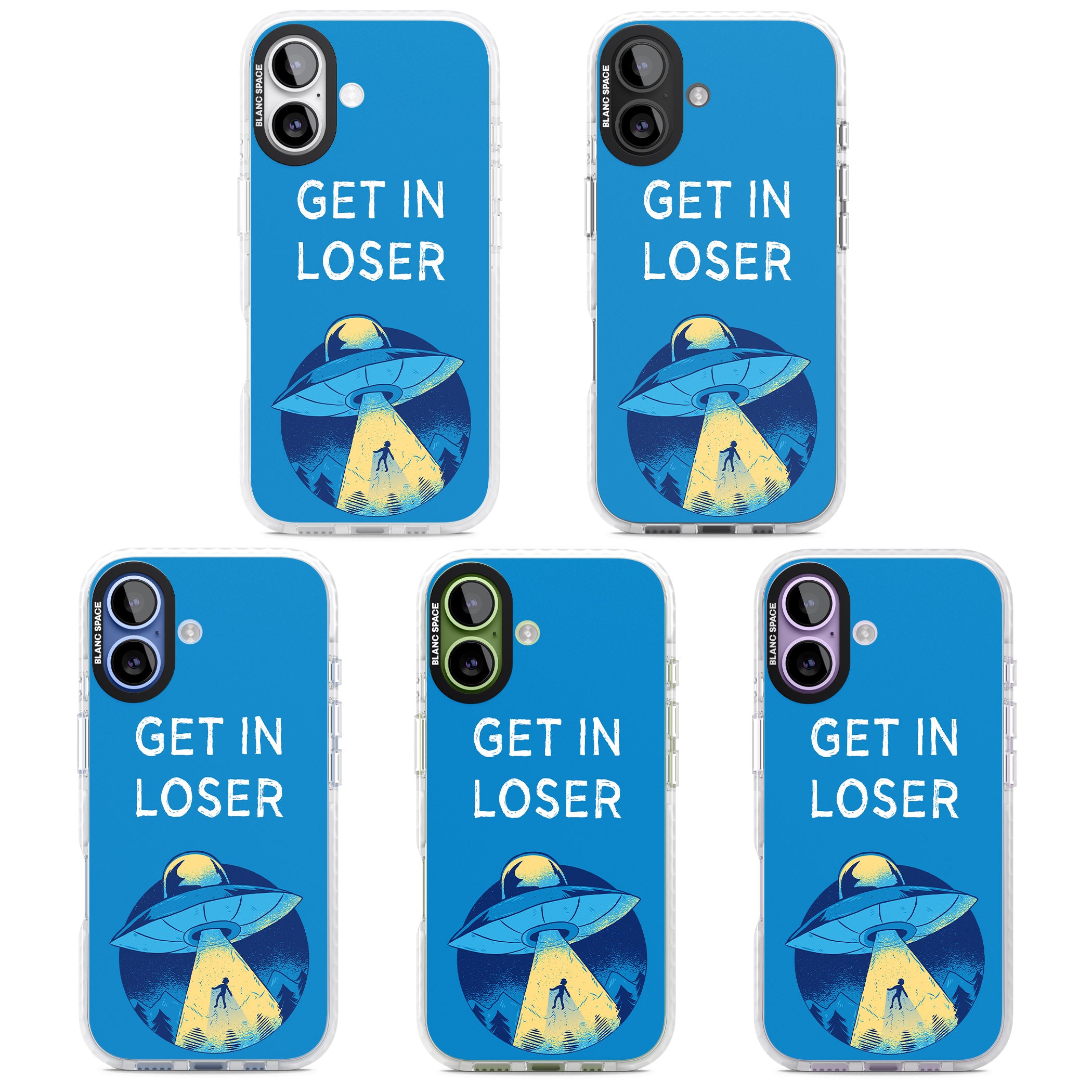 Get In Loser Ufo iPhone 17 Impact Clear Phone Case APT Impact Protection