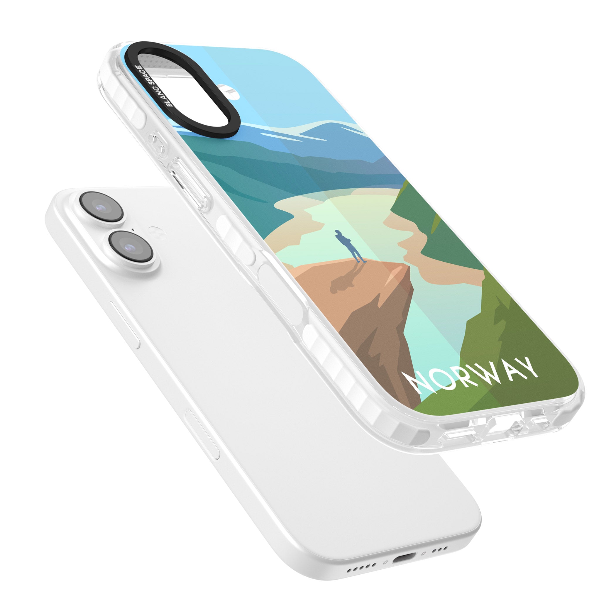 Vintage Travel Poster Norway iPhone 17 Impact Clear Phone Case Colours