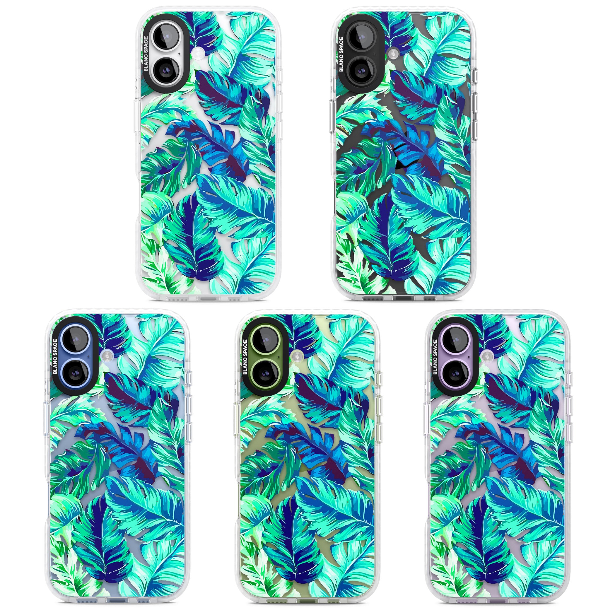Tropical Palms iPhone 17 Impact Clear Phone Case APT Impact Protection