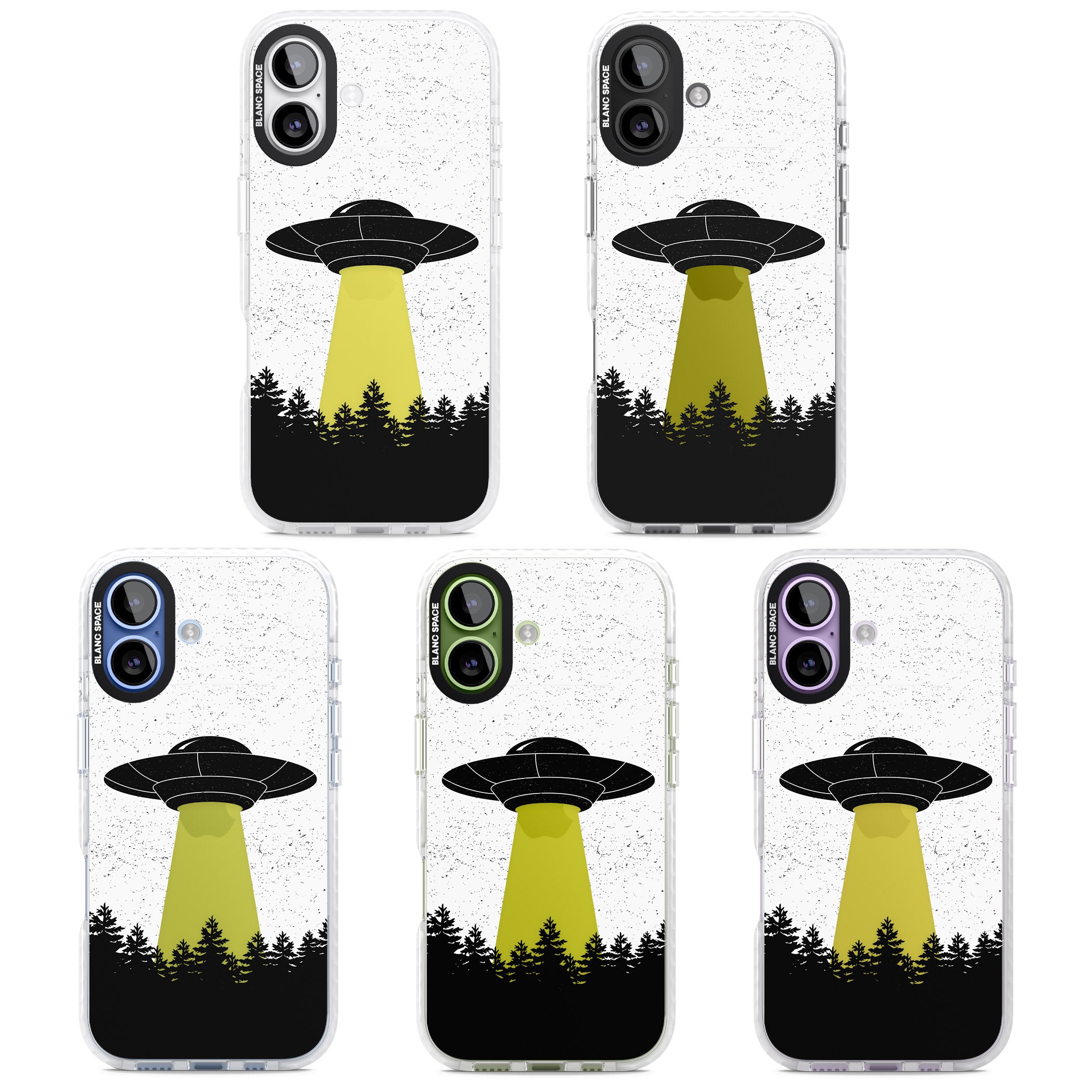 Alien Abduction iPhone 17 Impact Clear Phone Case APT Impact Protection