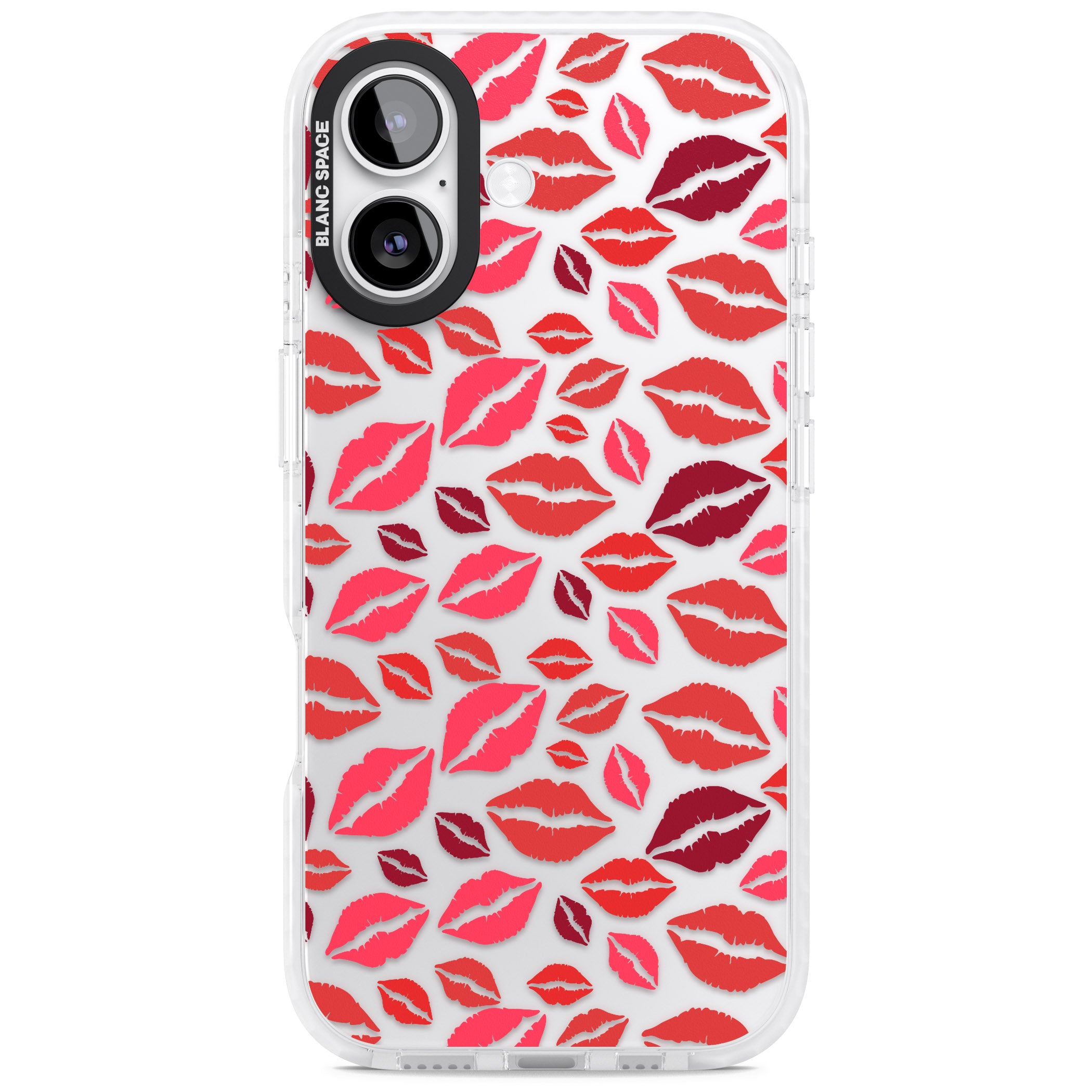 Lips Pattern iPhone 17 Impact Clear Phone Case