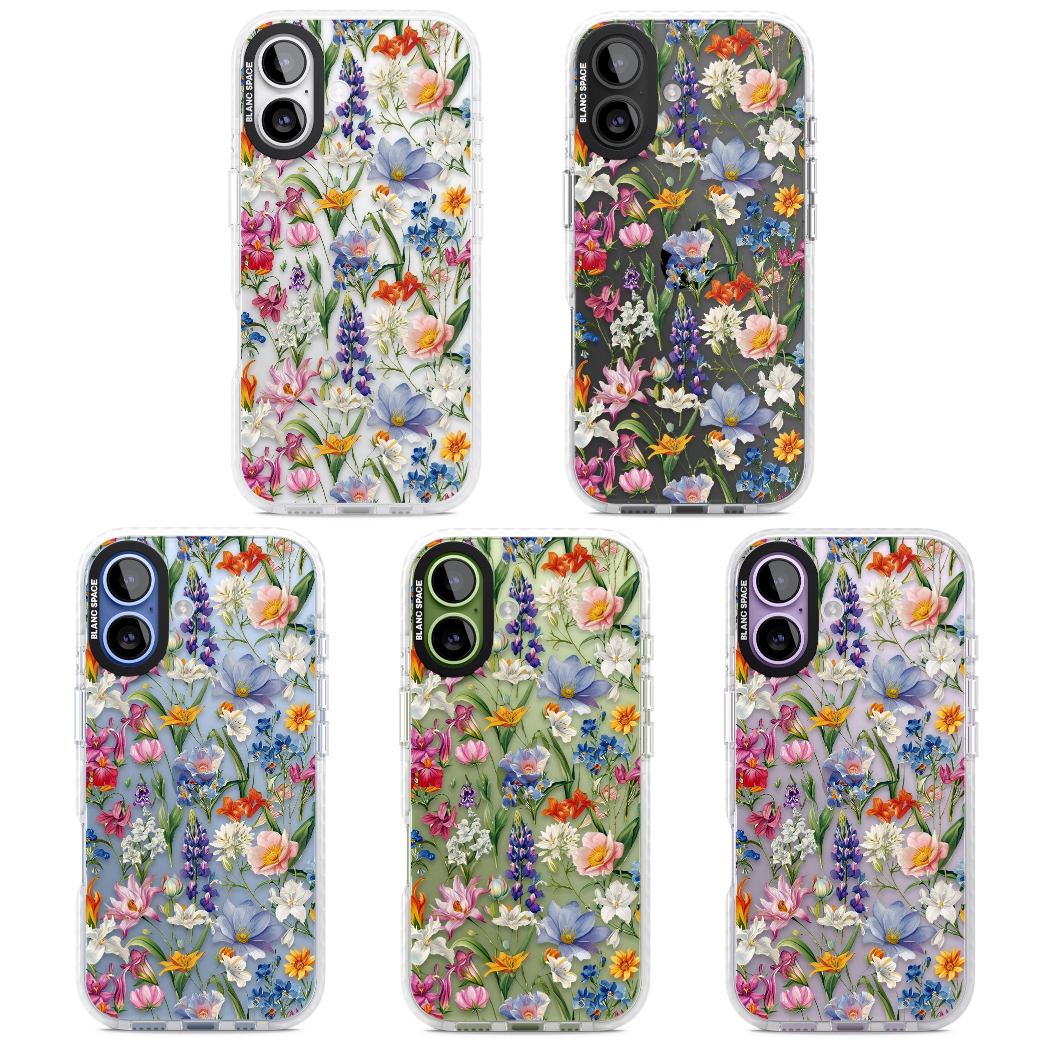 Vintage Wildflowers iPhone 17 Impact Clear Phone Case APT Impact Protection