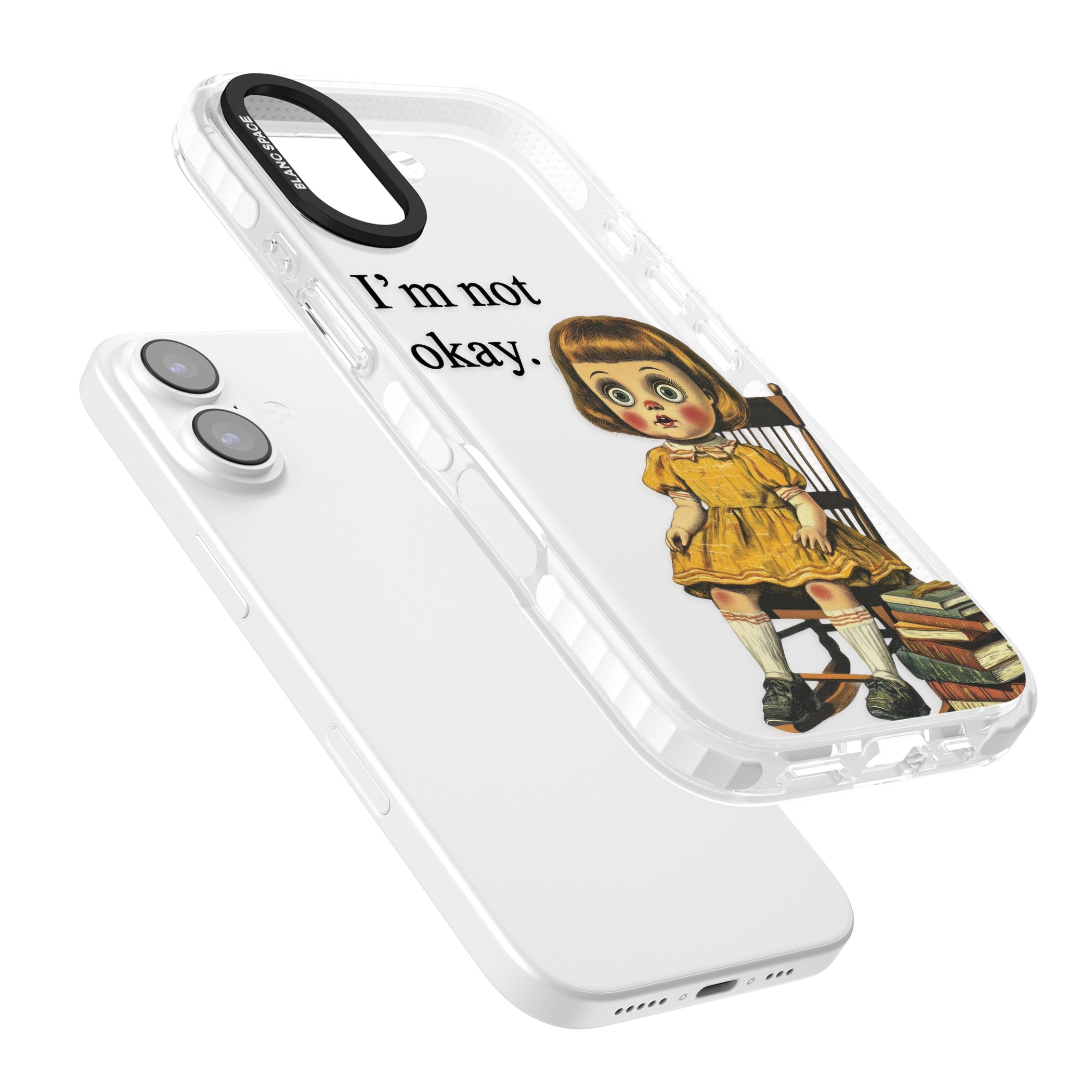 Im Not Okay iPhone 17 Impact Clear Phone Case Colours