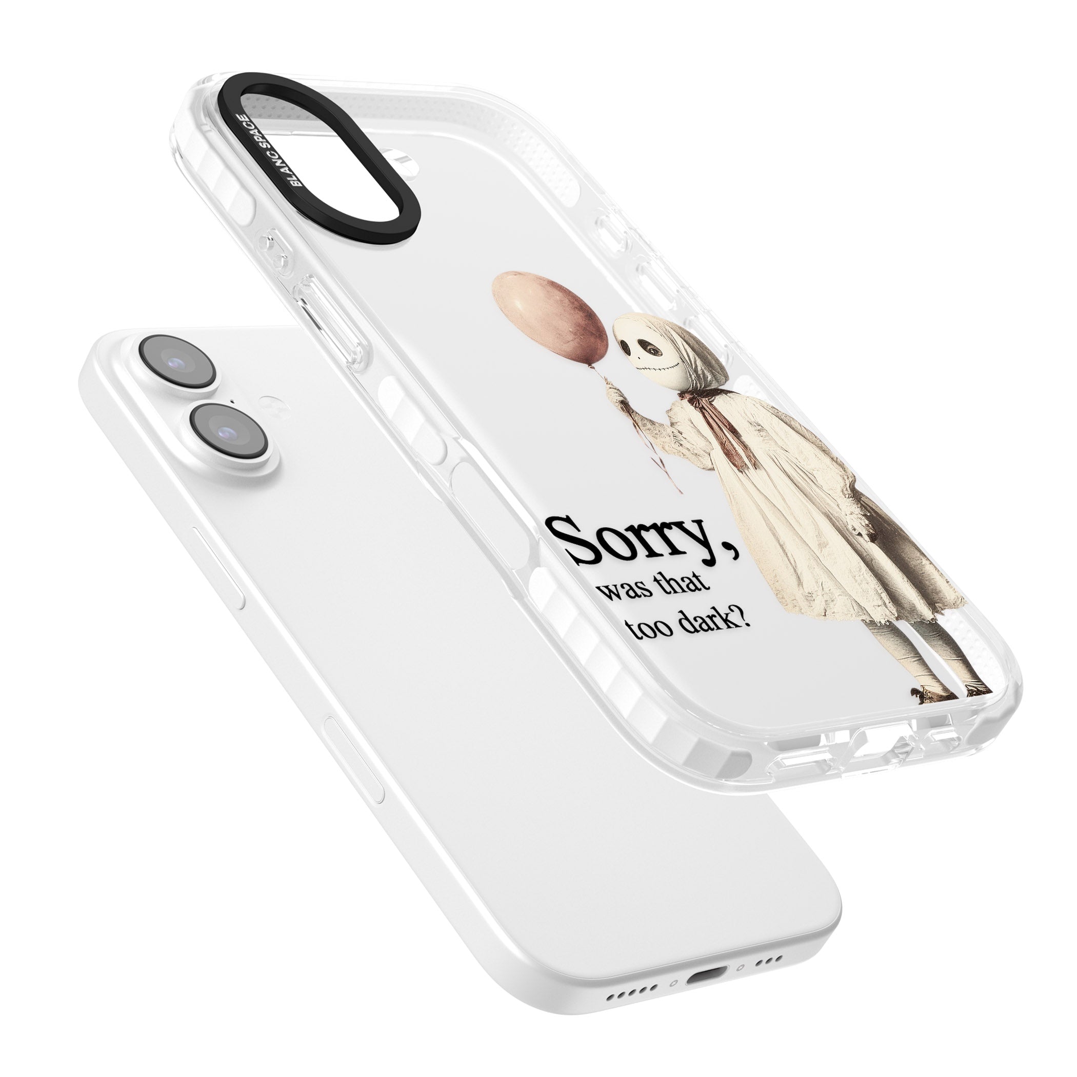 Sorry Was That Too Dark iPhone 17 Impact Clear Phone Case Colours