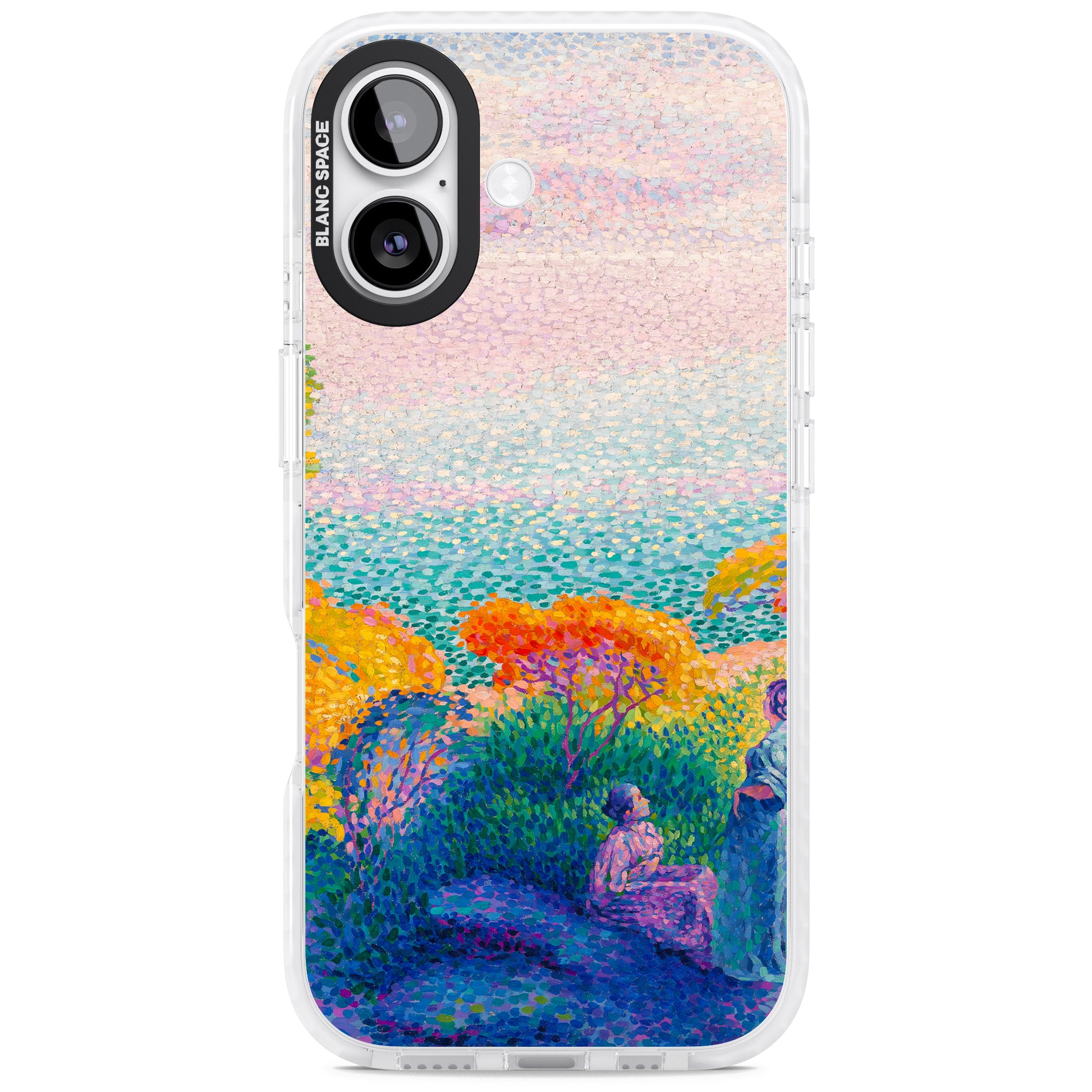 Two Women by the Shore iPhone 17 Impact Clear Phone Case