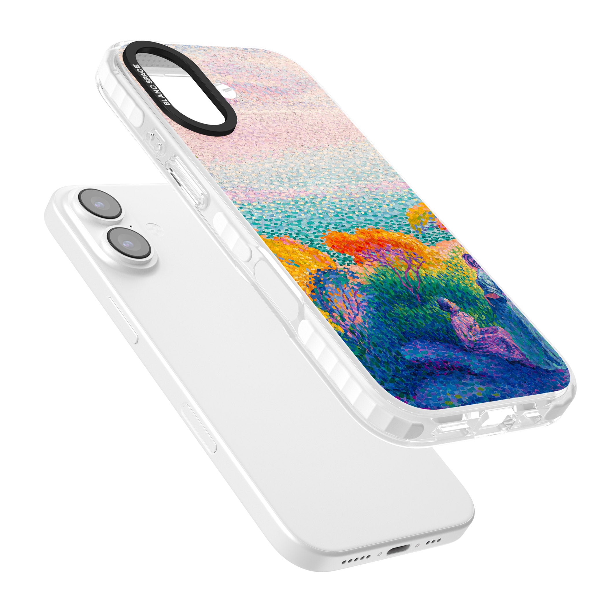 Two Women by the Shore iPhone 17 Impact Clear Phone Case Colours