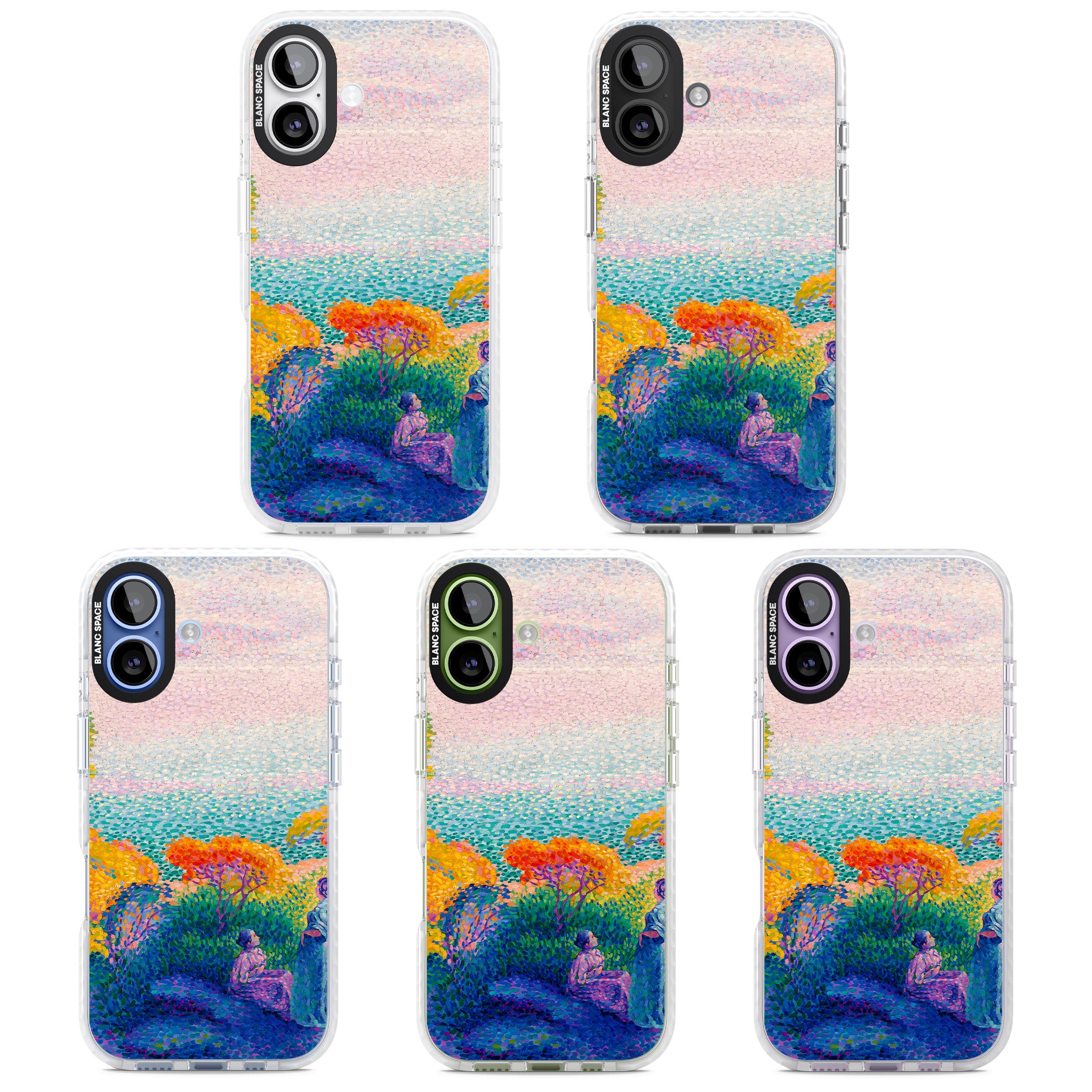 Two Women by the Shore iPhone 17 Impact Clear Phone Case APT Impact Protection