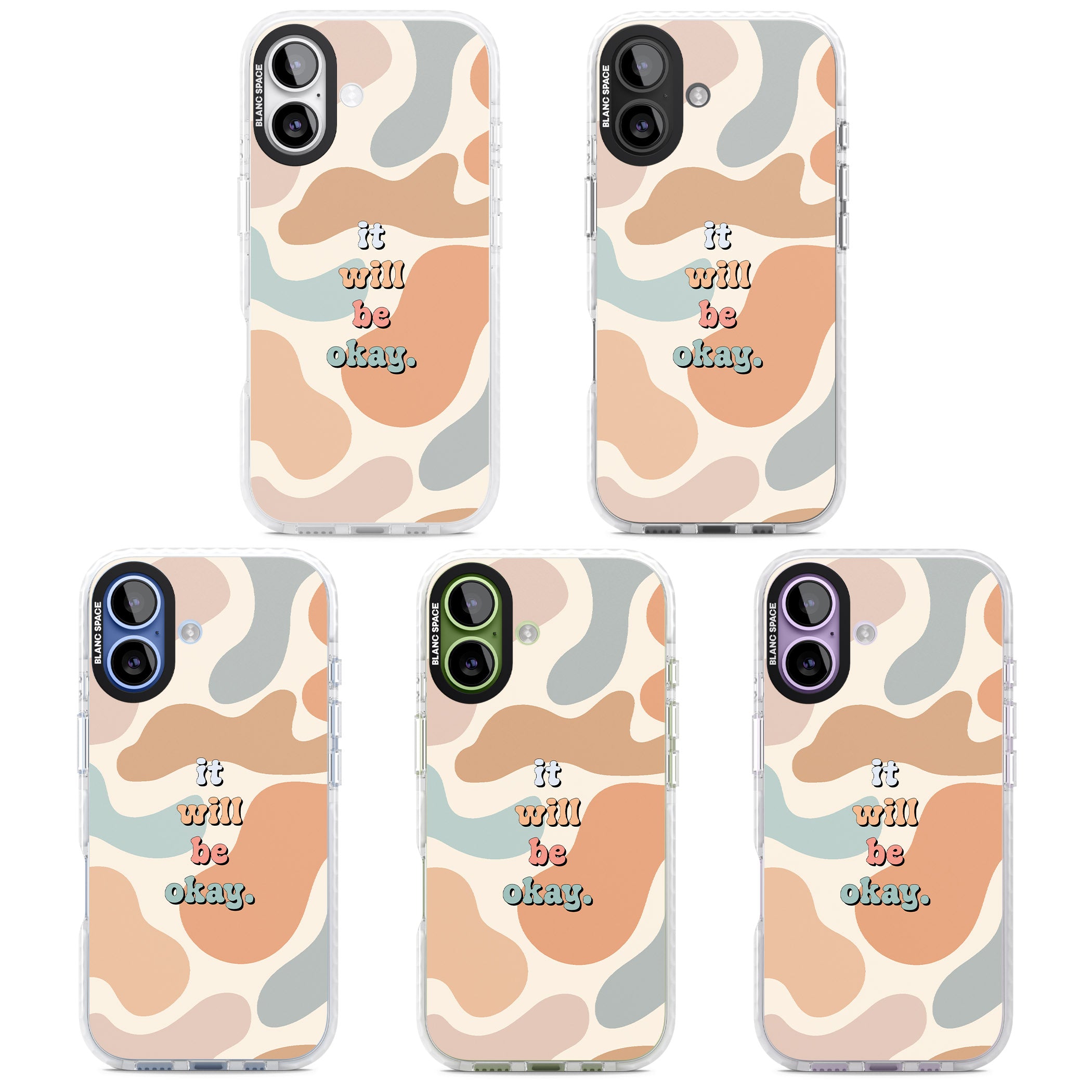 It Will Be Okay iPhone 17 Impact Clear Phone Case APT Impact Protection