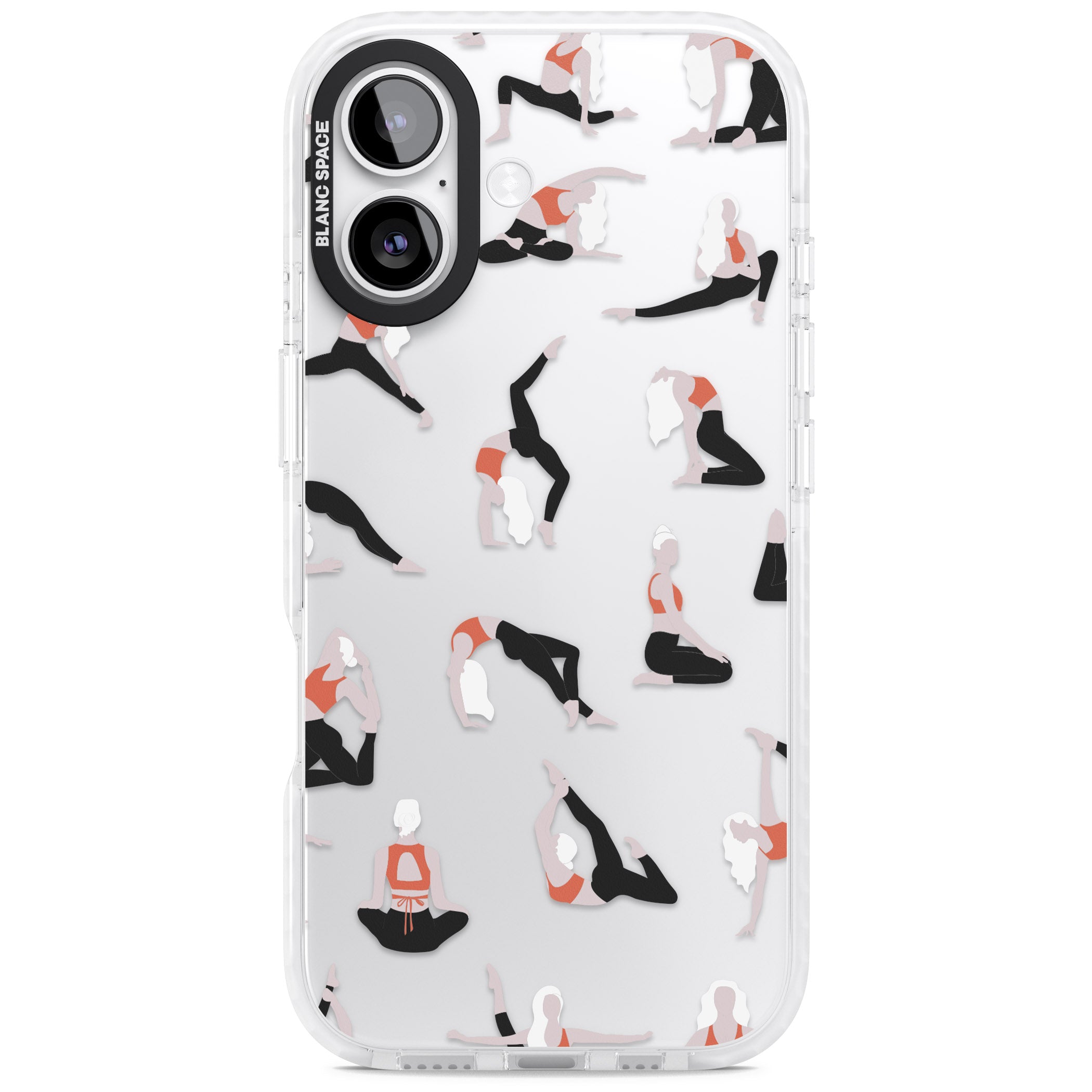 Yoga Poses Clear iPhone 17 Impact Clear Phone Case