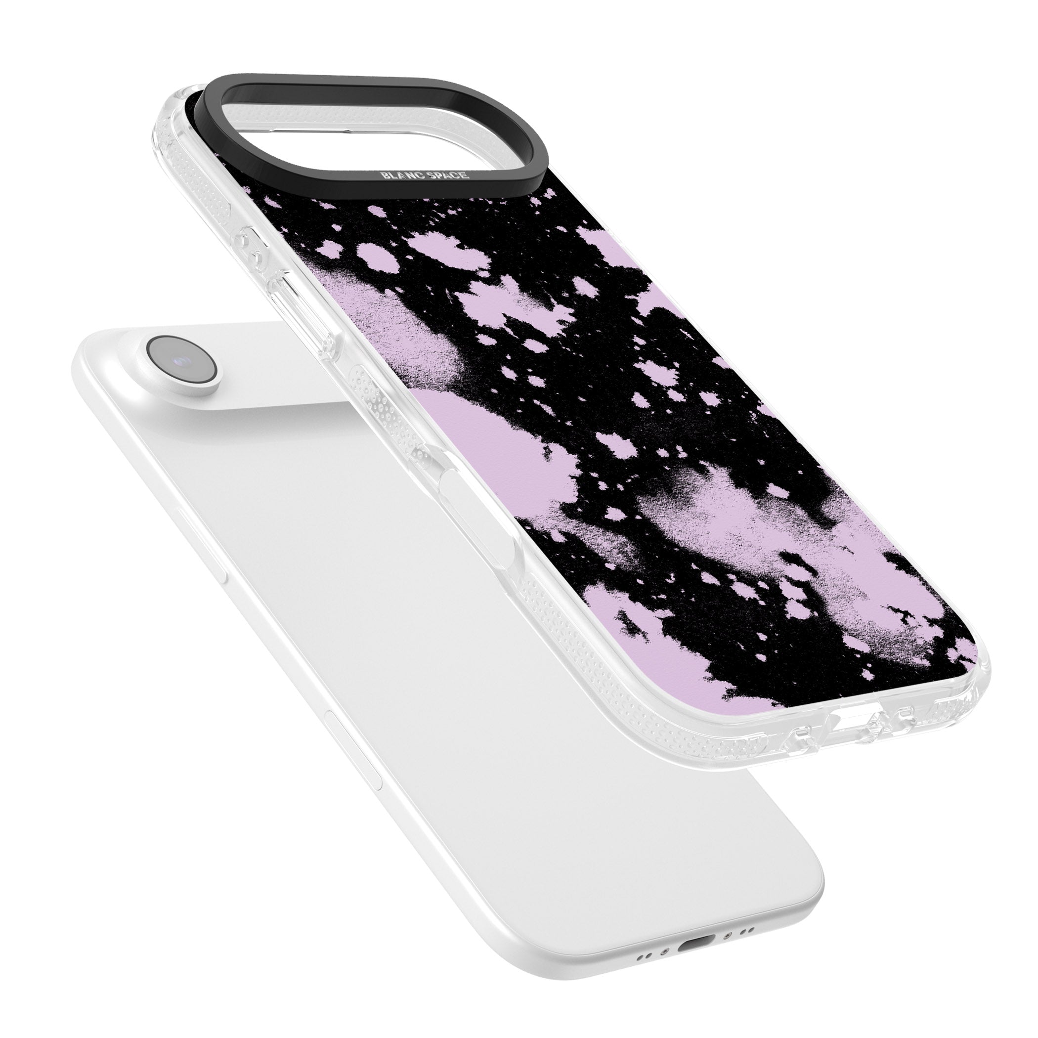 Pink & Black Acid Wash Tie Dye iPhone 17 Air Impact Air Clear Phone Case Colours