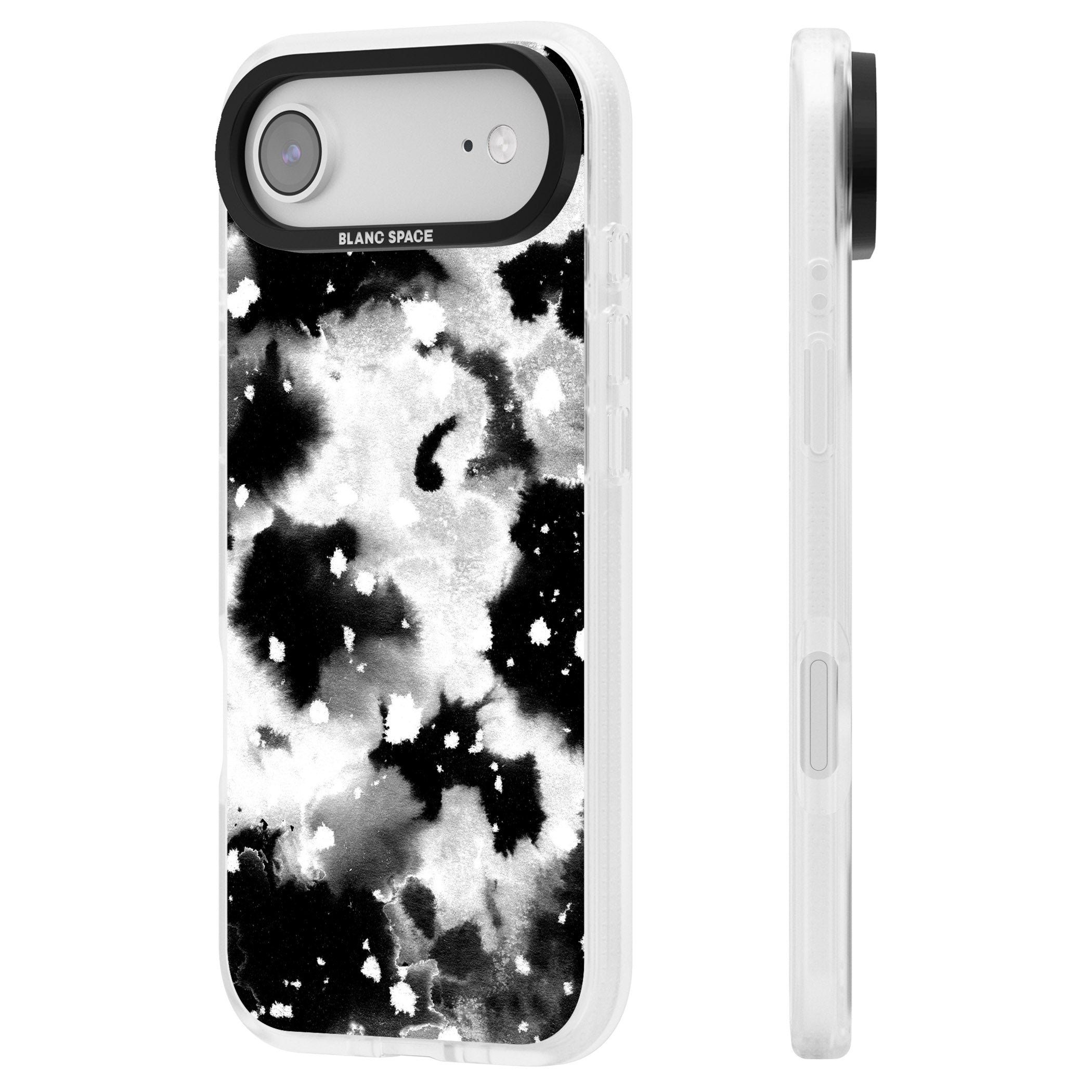 Acid Wash Ink Cloud iPhone 17 Air Impact Air Clear Phone Case Side Profile