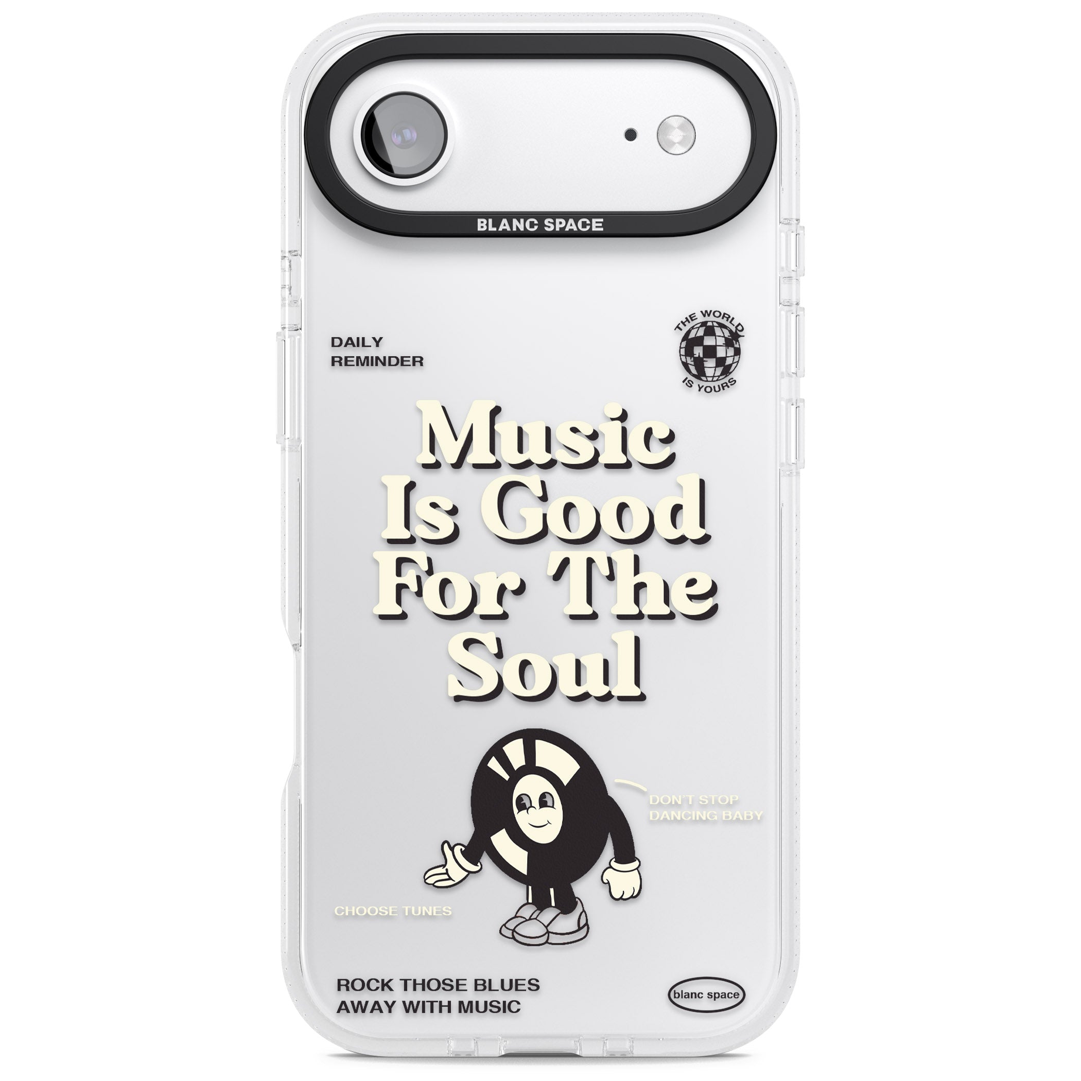Music Is Good For The Soul iPhone 17 Air Impact Air Clear Phone Case