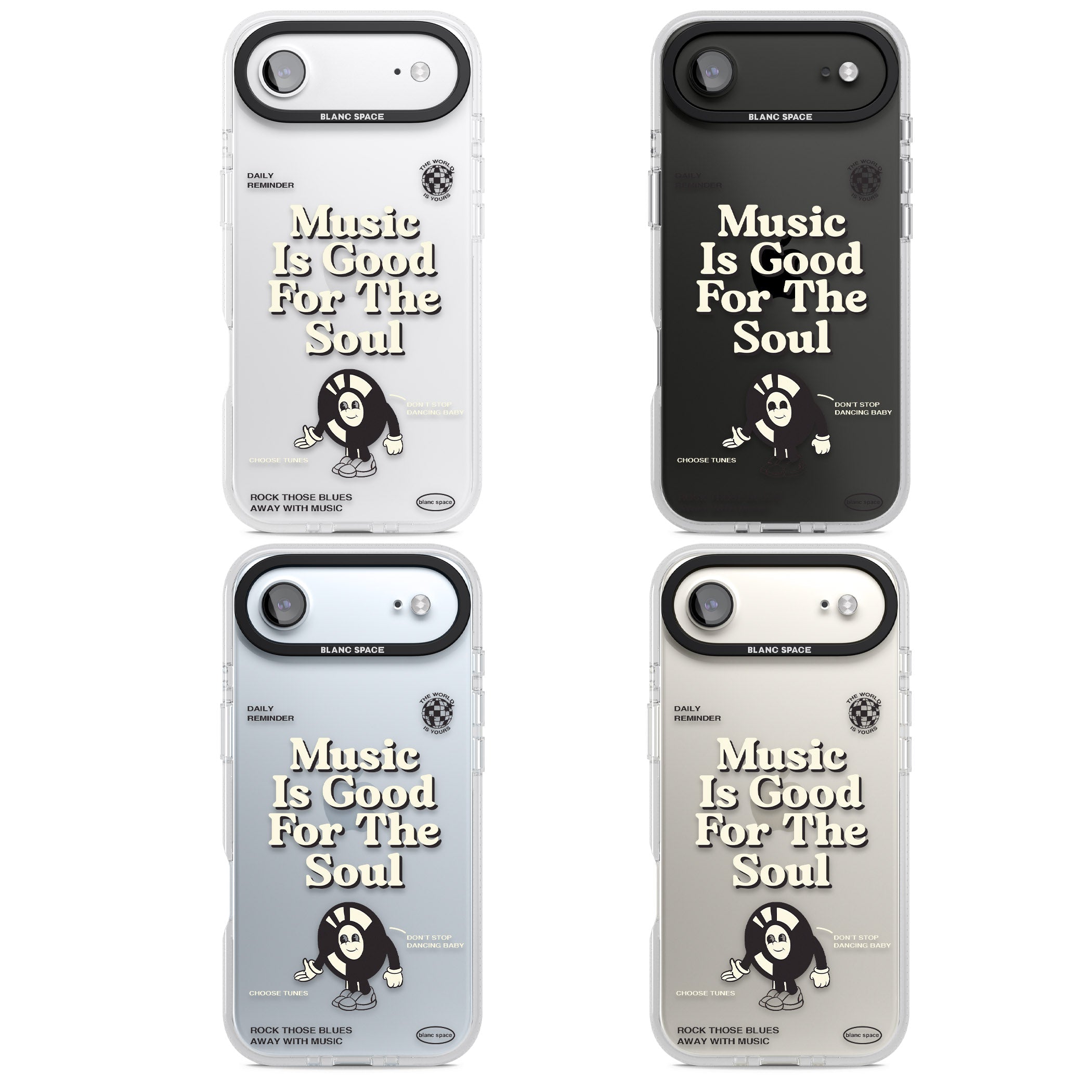 Music Is Good For The Soul iPhone 17 Air Impact Air Clear Phone Case APT Impact Protection
