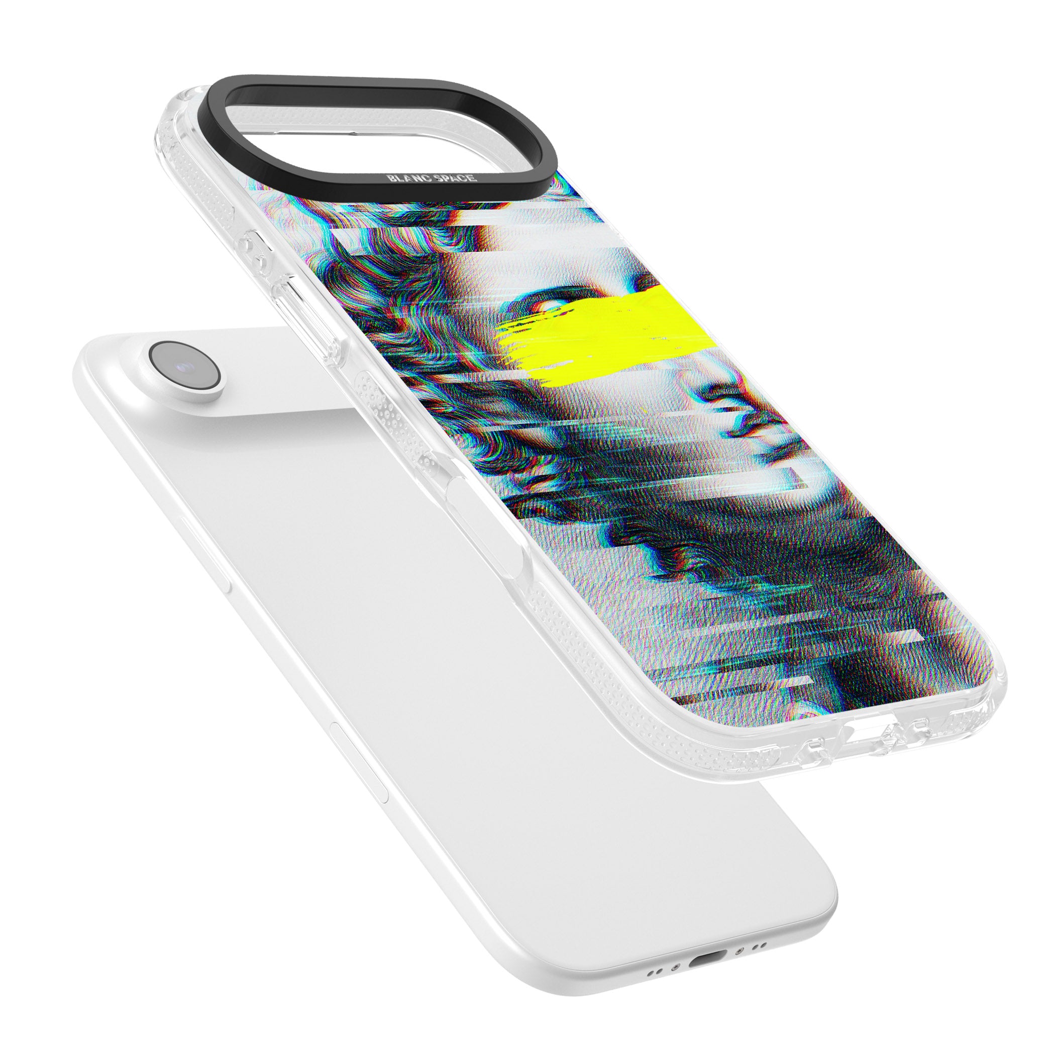 Glitched Fragment iPhone 17 Air Impact Air Clear Phone Case Colours