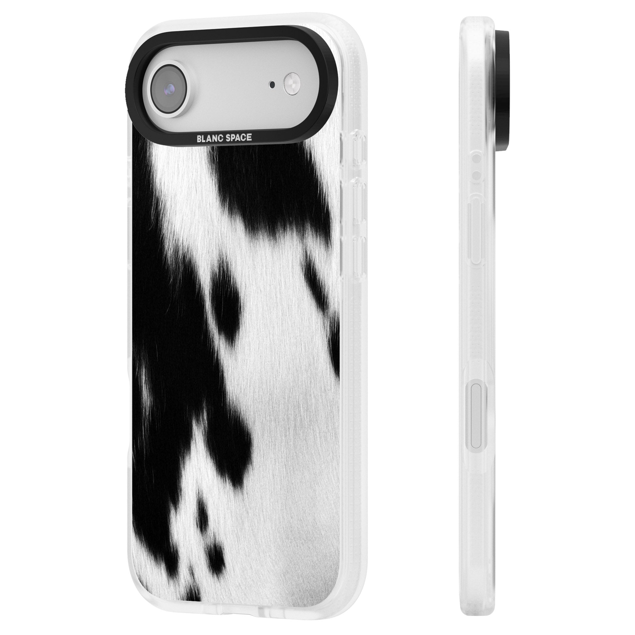 Designer Fashion Cowhide iPhone 17 Air Impact Air Clear Phone Case Side Profile