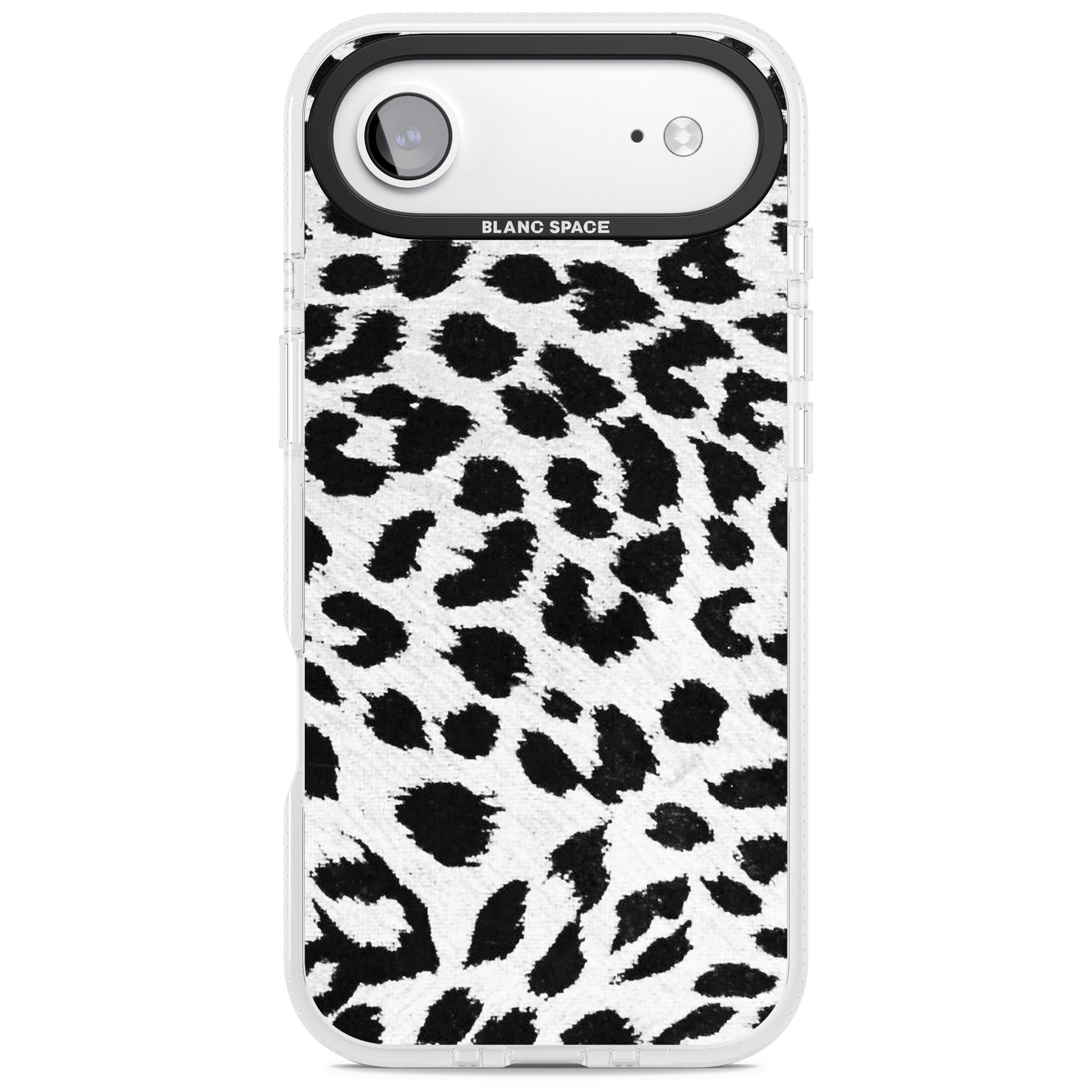 Rar Leopard Print White iPhone 17 Air Impact Air Clear Phone Case