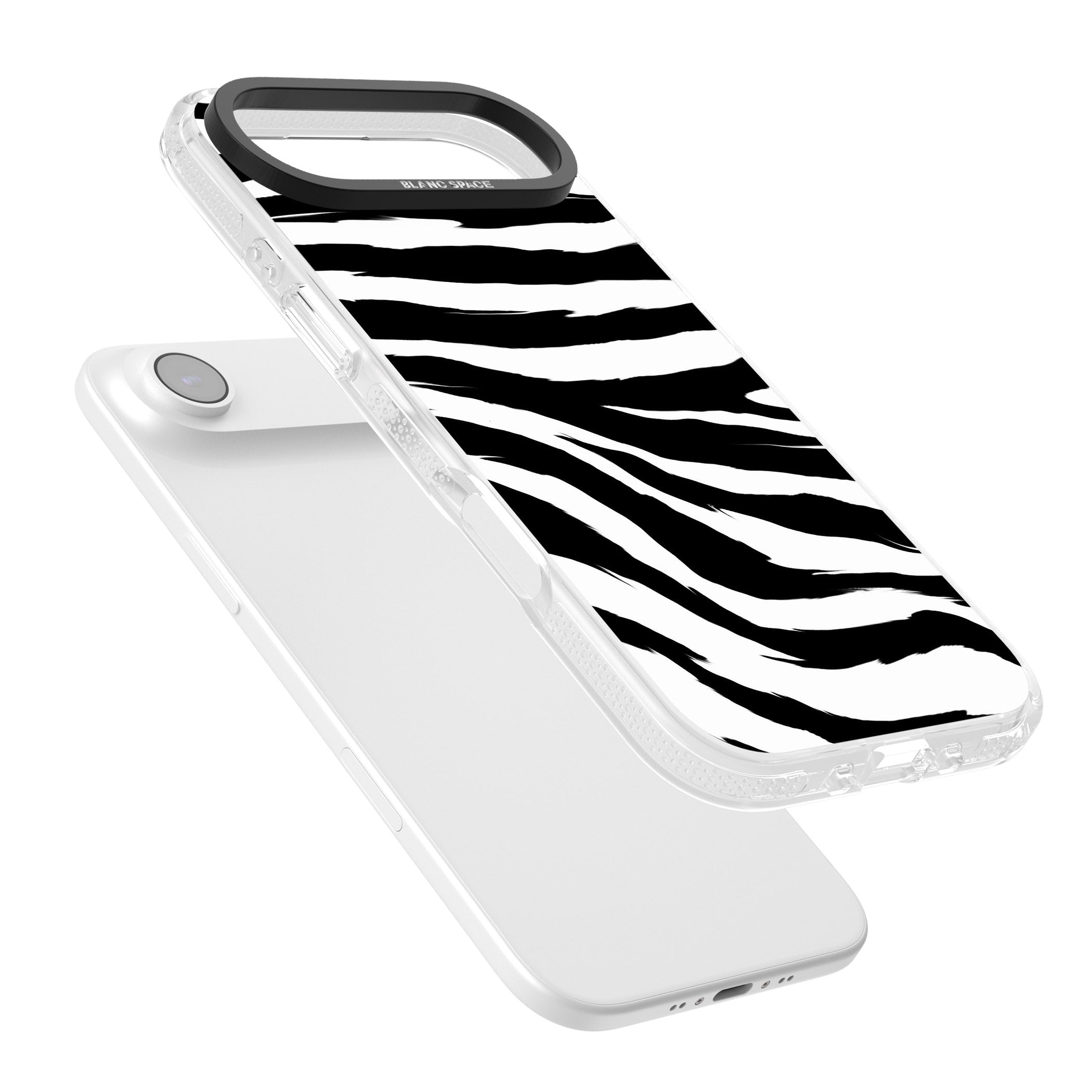 Black Zebra Print iPhone 17 Air Impact Air Clear Phone Case Colours