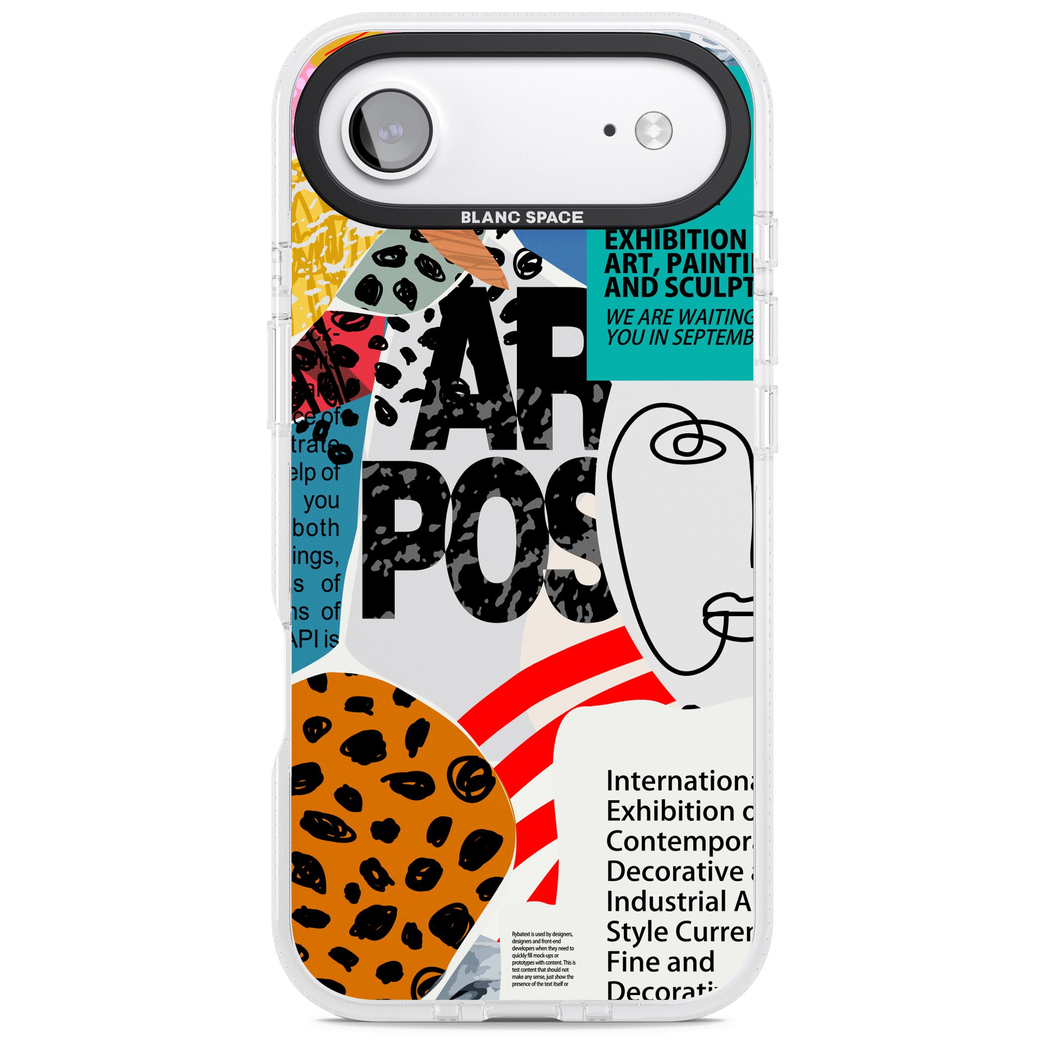 Abstract Art Poster iPhone 17 Air Impact Air Clear Phone Case