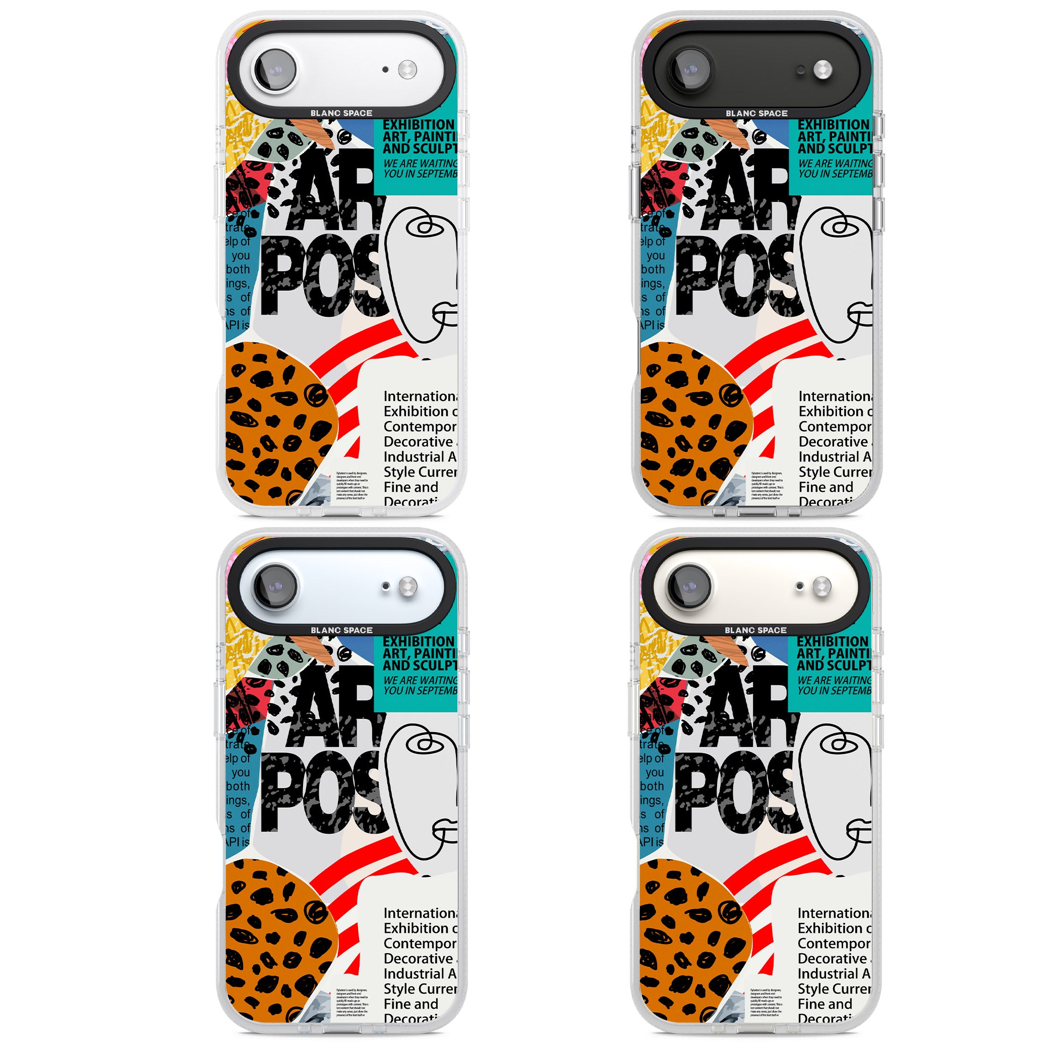 Abstract Art Poster iPhone 17 Air Impact Air Clear Phone Case APT Impact Protection