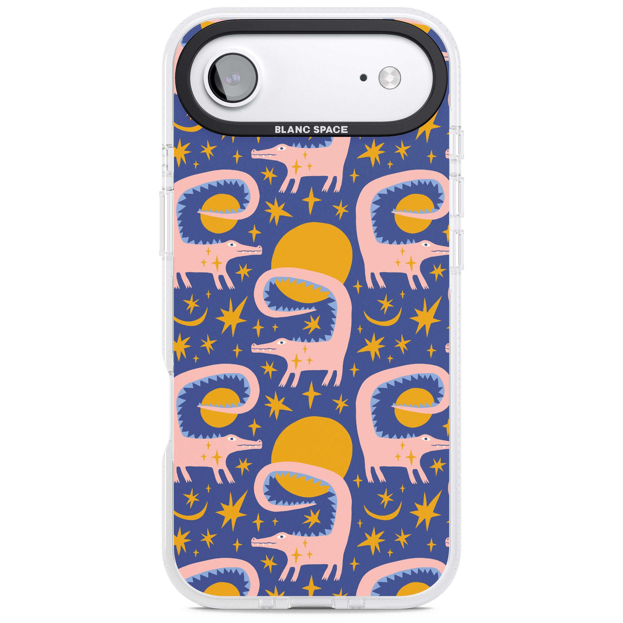 Sun Croc Pattern iPhone 17 Air Impact Air Clear Phone Case