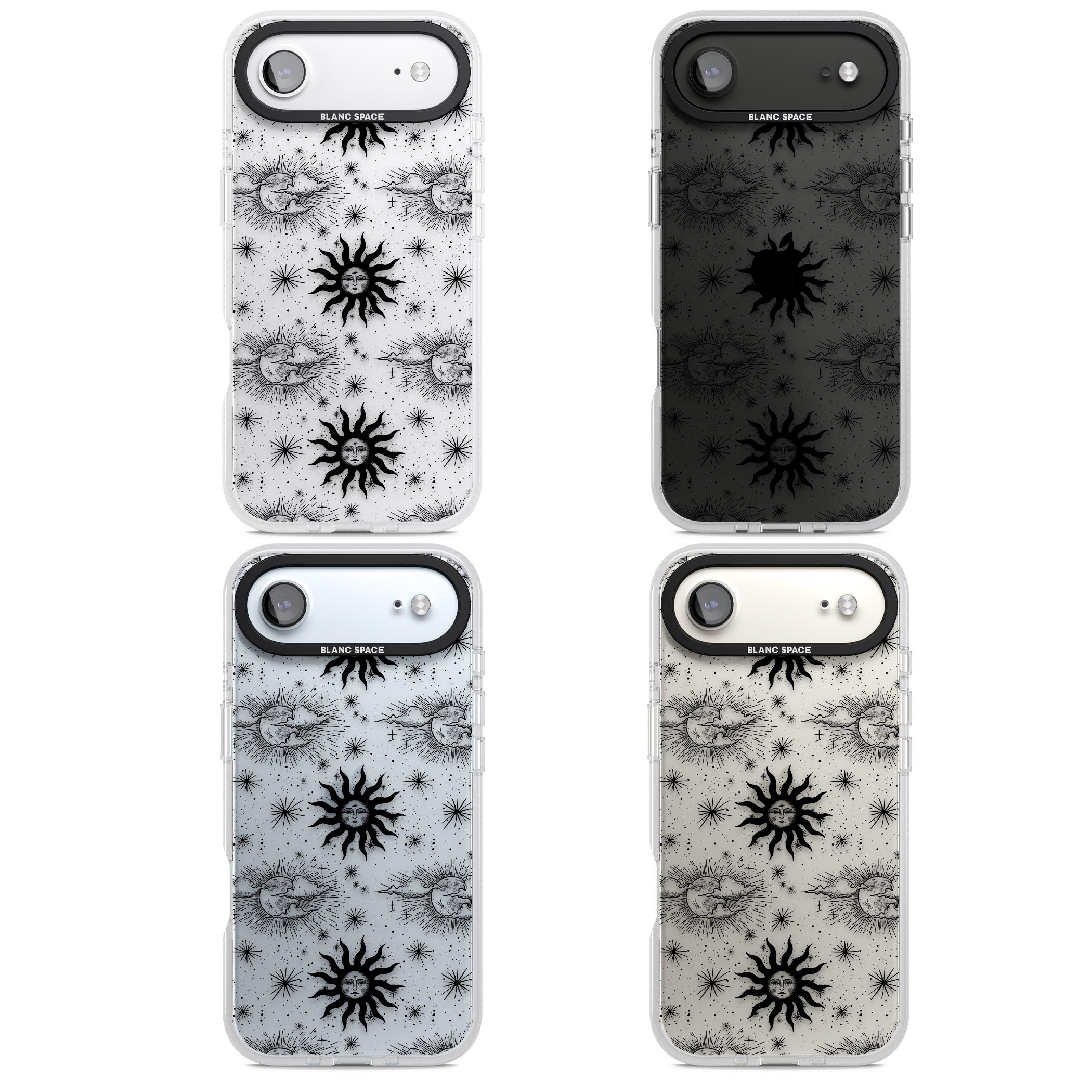 Vintage Sun & Moon iPhone 17 Air Impact Air Clear Phone Case APT Impact Protection