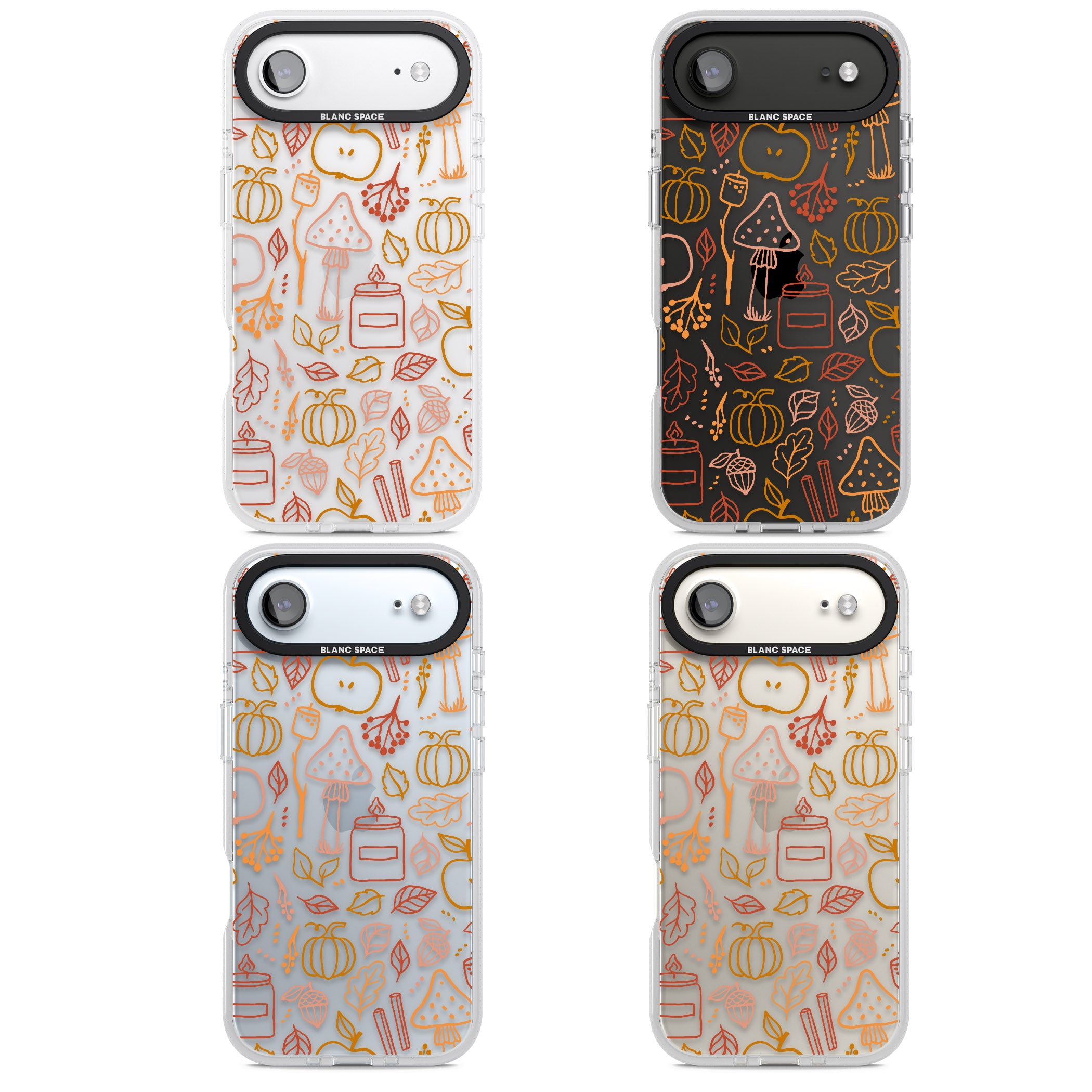 Autumn Line Pattern iPhone 17 Air Impact Air Clear Phone Case APT Impact Protection