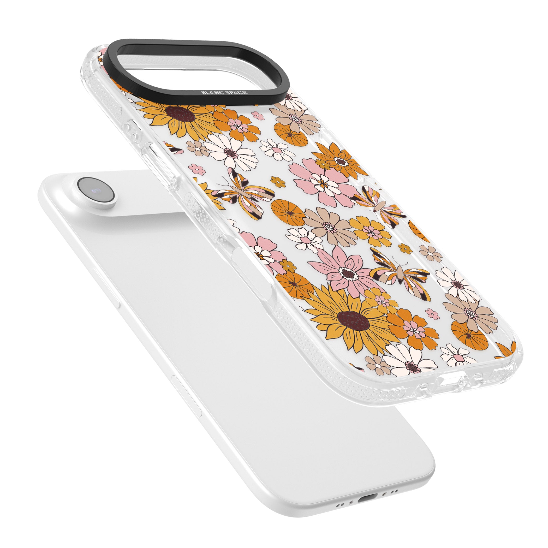 Butterfly Bloom Autumn Floral iPhone 17 Air Impact Air Clear Phone Case Colours