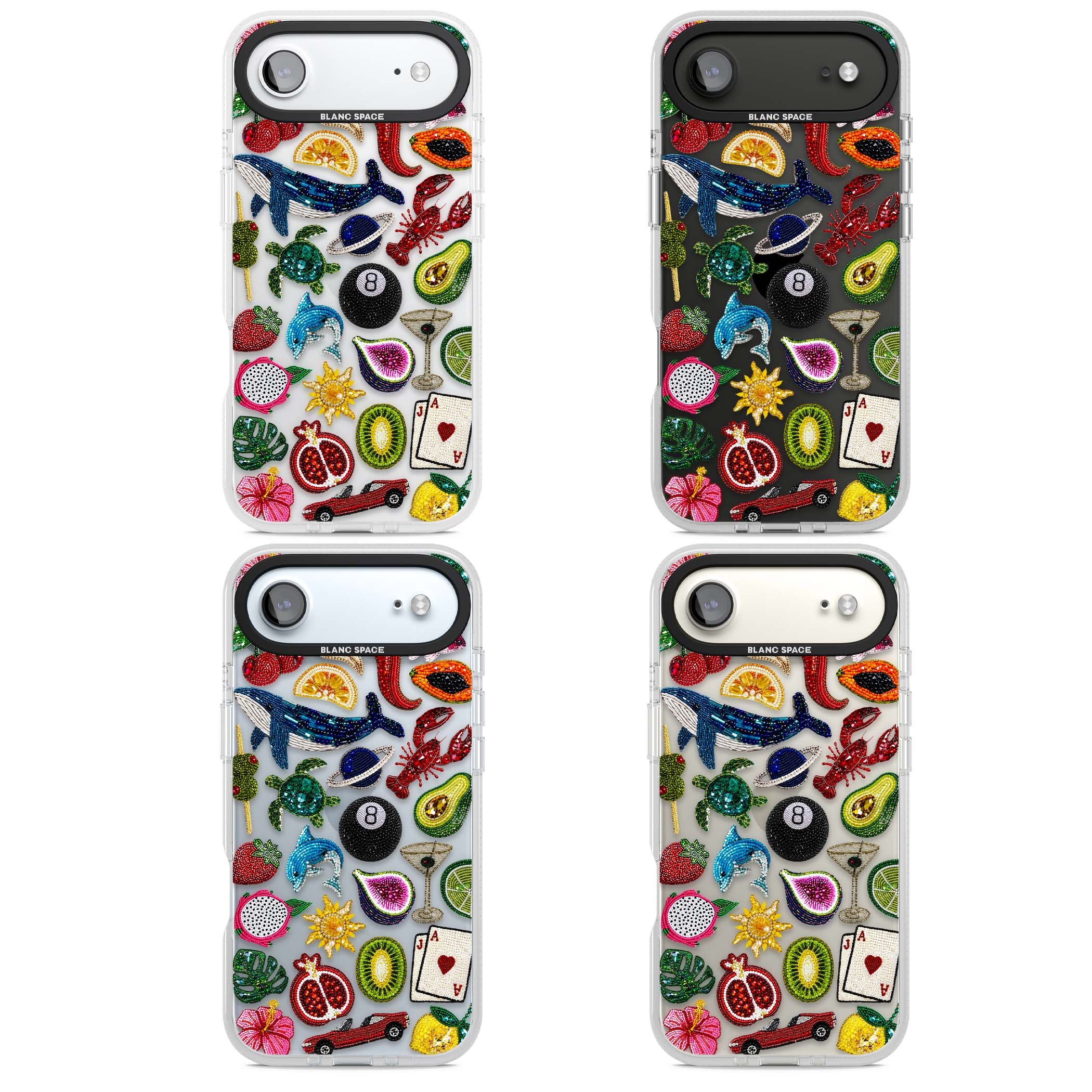 Beaded Mix cute iPhone case | Clear Case Impact Air case for iPhone Air