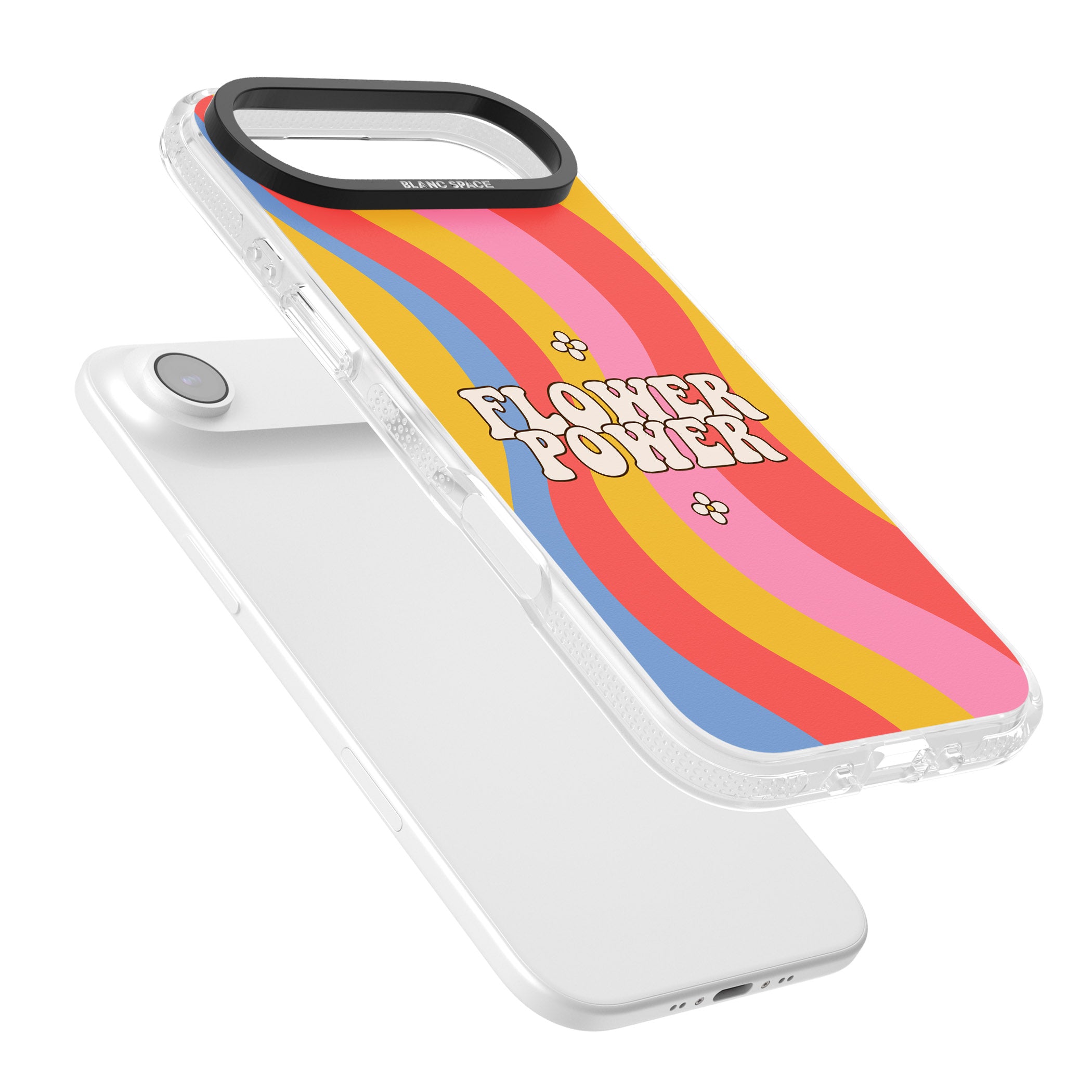 Melting Flower Power iPhone 17 Air Impact Air Clear Phone Case Colours