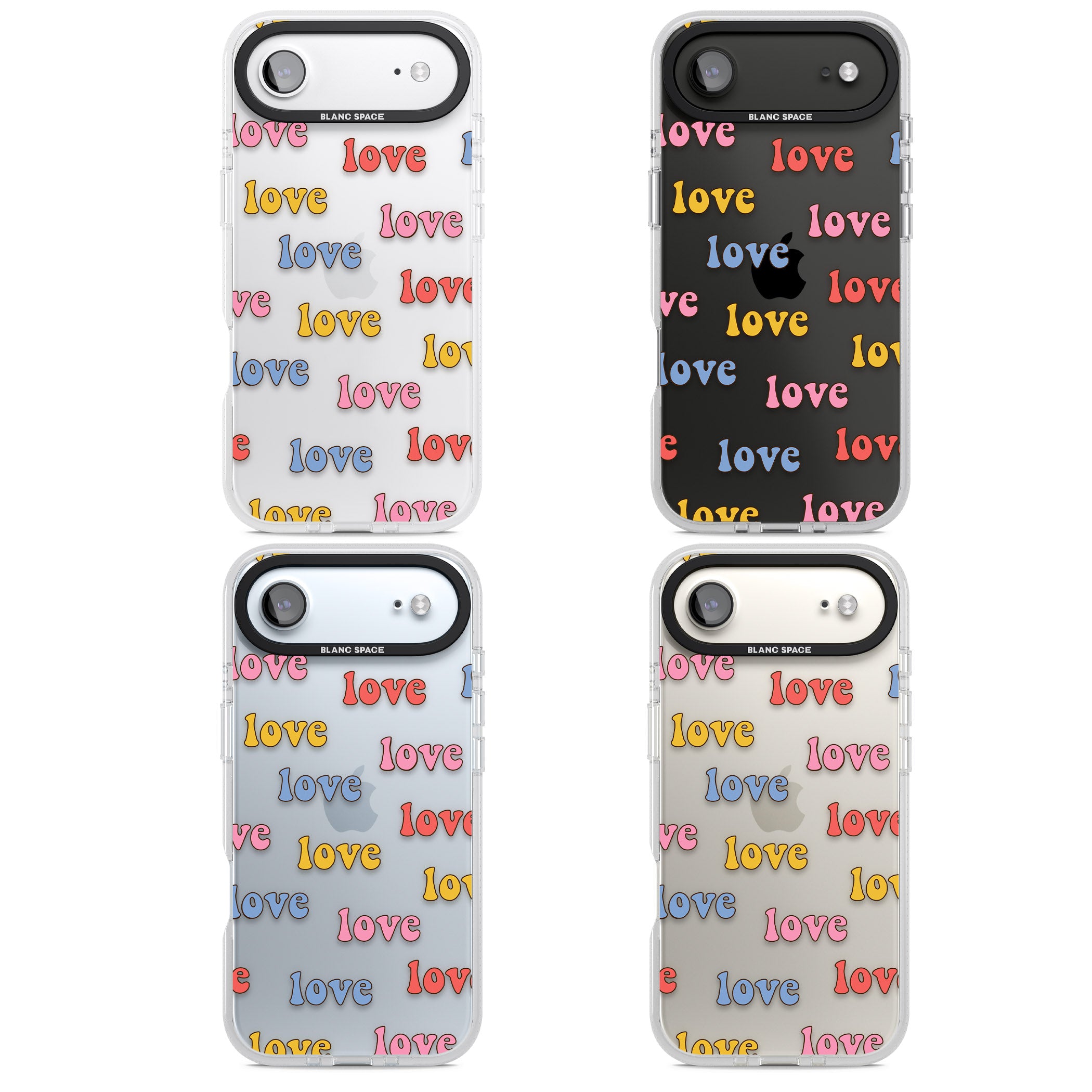 Love Pattern iPhone 17 Air Impact Air Clear Phone Case APT Impact Protection