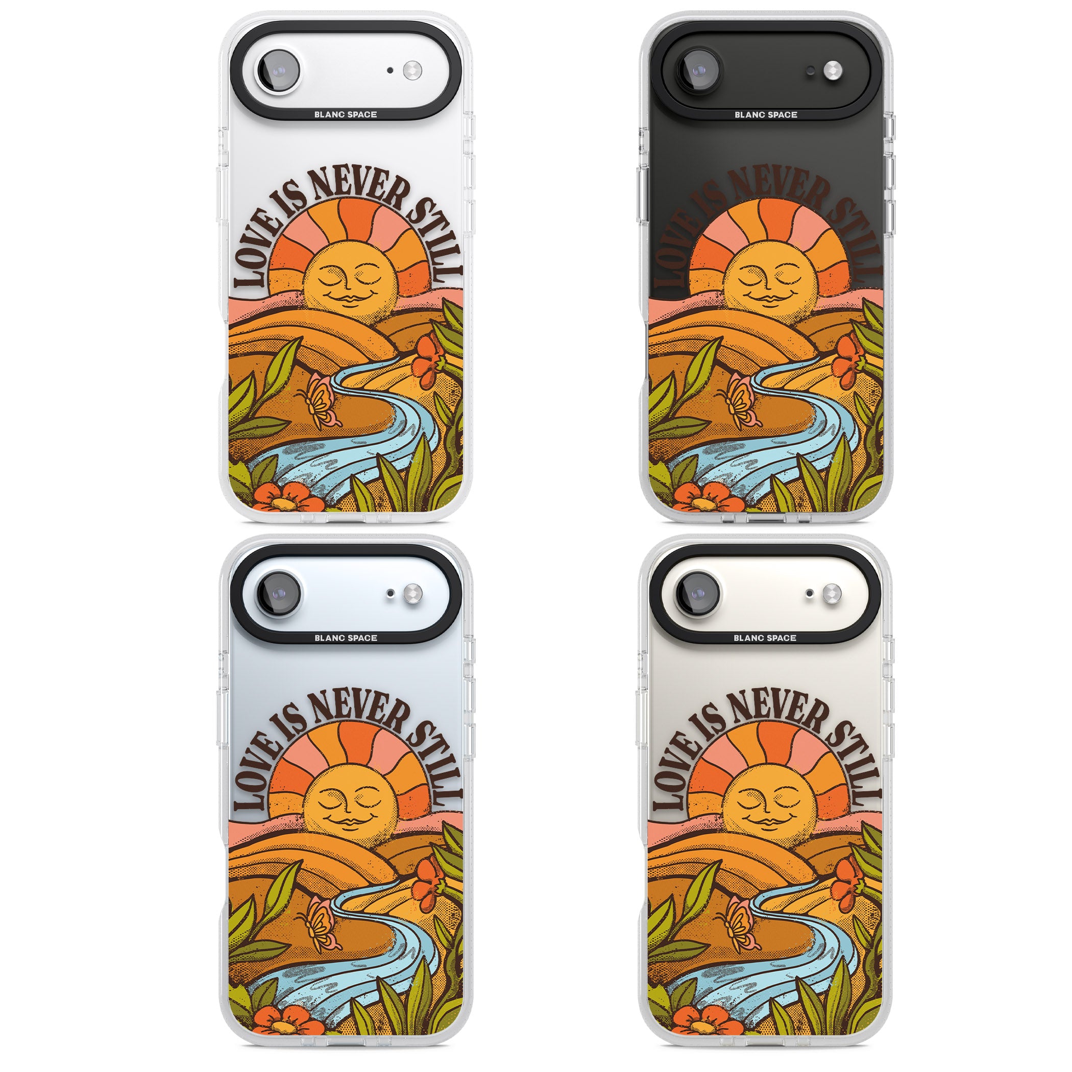 Love Is Never Still iPhone 17 Air Impact Air Clear Phone Case APT Impact Protection