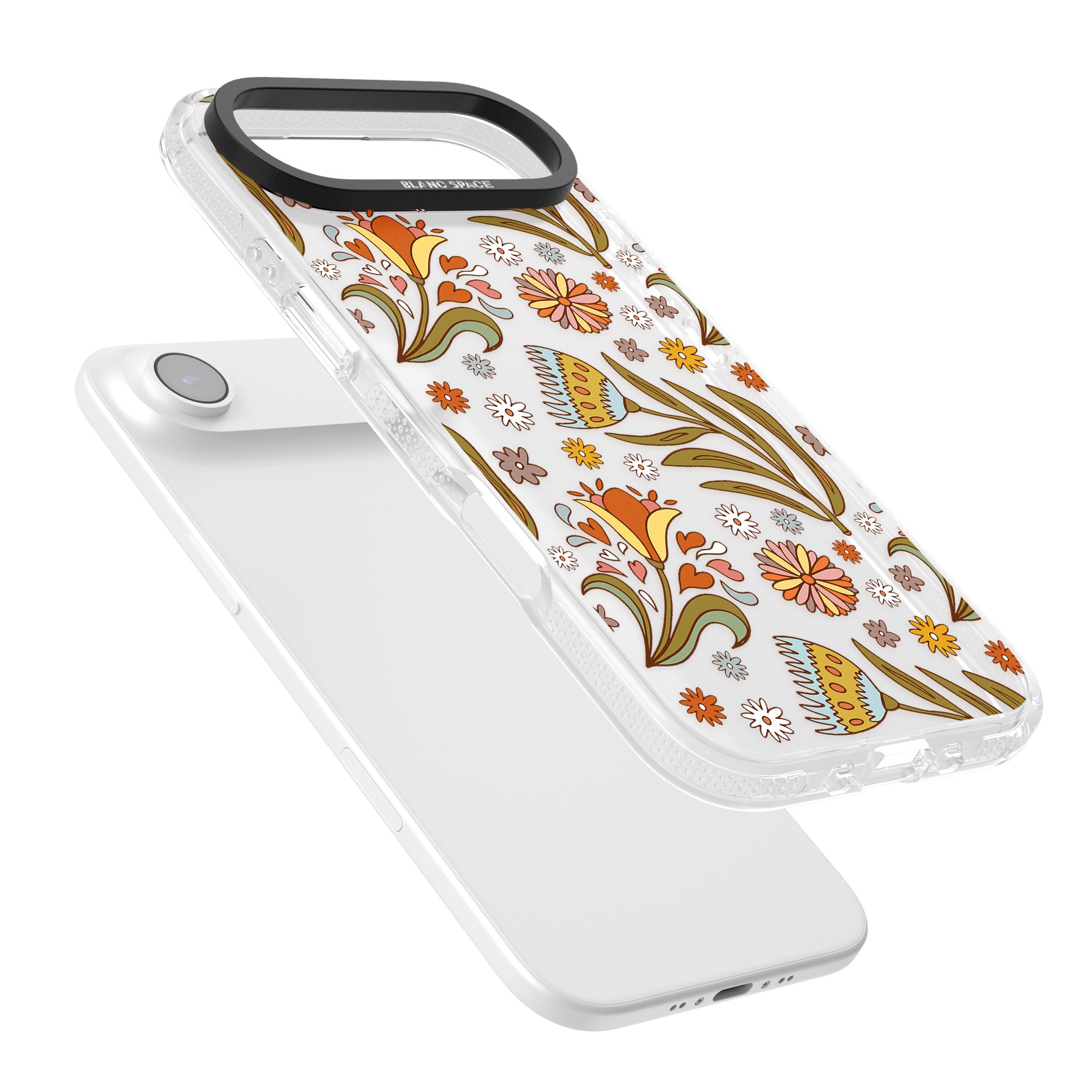 Boho Celestial Wildflower iPhone 17 Air Impact Air Clear Phone Case Colours
